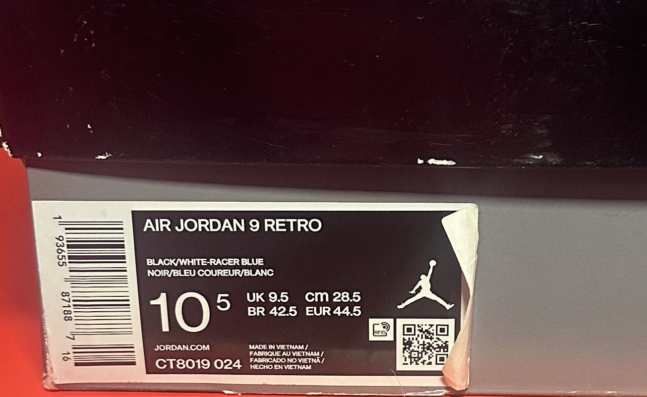 Jordan Brand Size 10.5 - Air Jordan 9 Retro Racer Blue Size US 10.5 / EU 43-44 - 8 Thumbnail