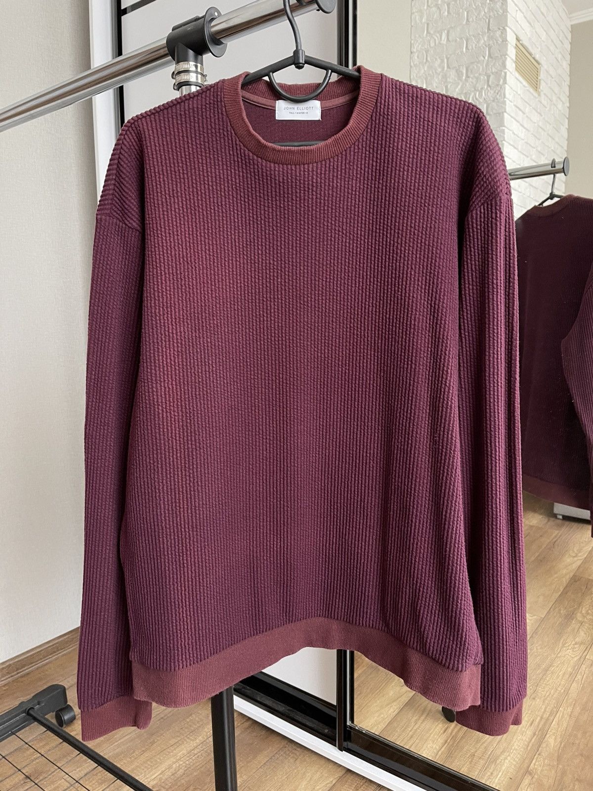 FW18 John Elliott Sweatshirt Crewneck Faded USA