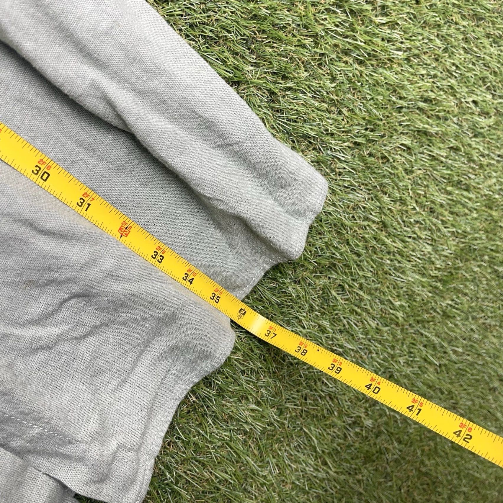 Velvet Velvet Heart Linen Dress Womens Small Green V-Neck Short Sleeve Button Tie Belt Casual A-Line Size S / US 4 / IT 40 - 5 Thumbnail