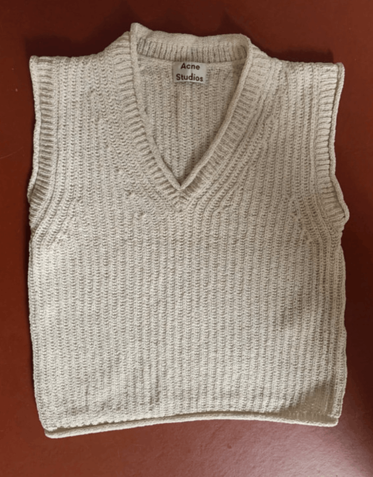 Acne Studios Acne Studios Vest Tank Top Knit Jumper Sweater Crop EX0209 Size US S / EU 44-46 / 1 - 1 Thumbnail