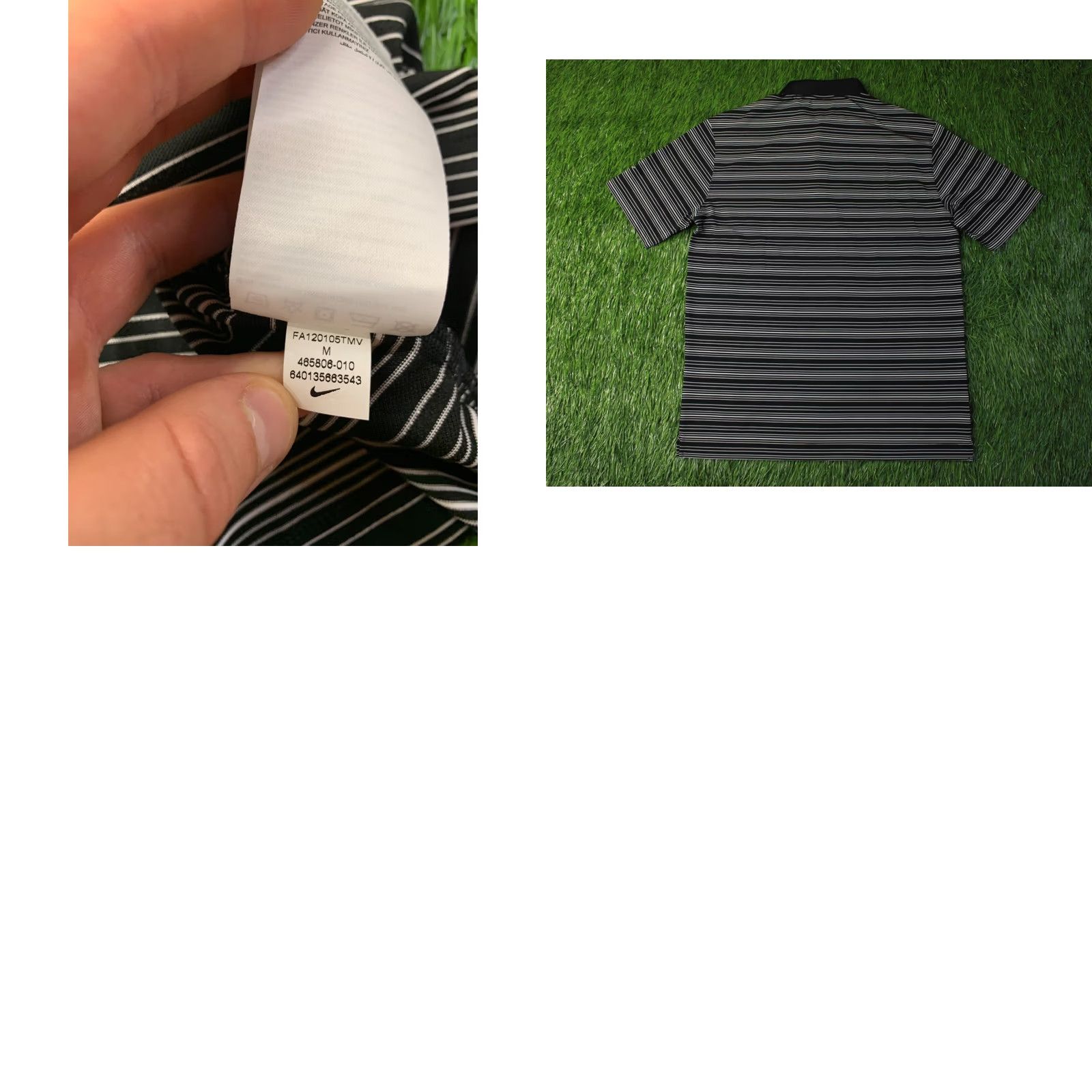 Nike NIKE DRI-FIT GOLF Polo Shirt Mens M Black White 2012 Jersey Short Sleeve Polo Nike Golf Shirt Size US M / EU 48-50 / 2 - 8 Thumbnail