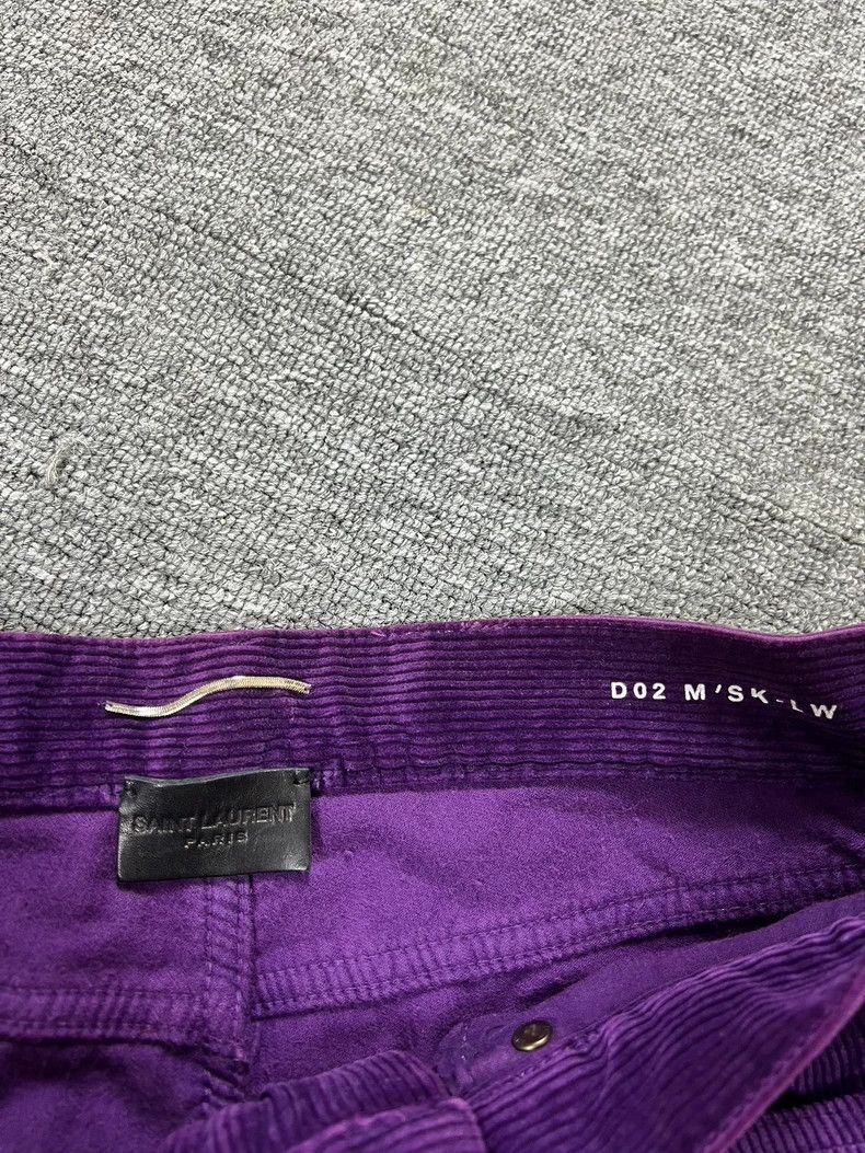 Saint Laurent Paris Saint Laurent Paris 18fwD02 Purple Light Core Velvet Pants- Size US 30 / EU 46 - 3 Thumbnail