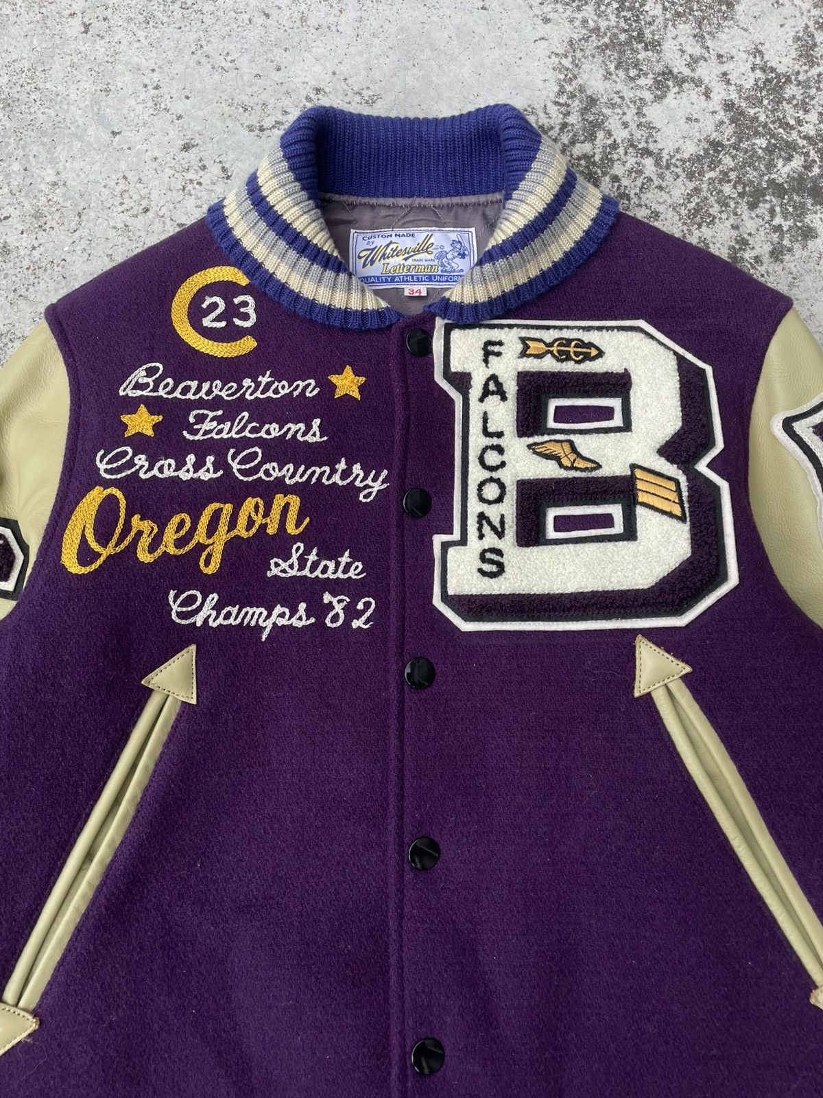 Whitesville Vintage Whitesville "Beaverton Falcons" Varsity Jacket Size US M / EU 48-50 / 2 - 9 Thumbnail