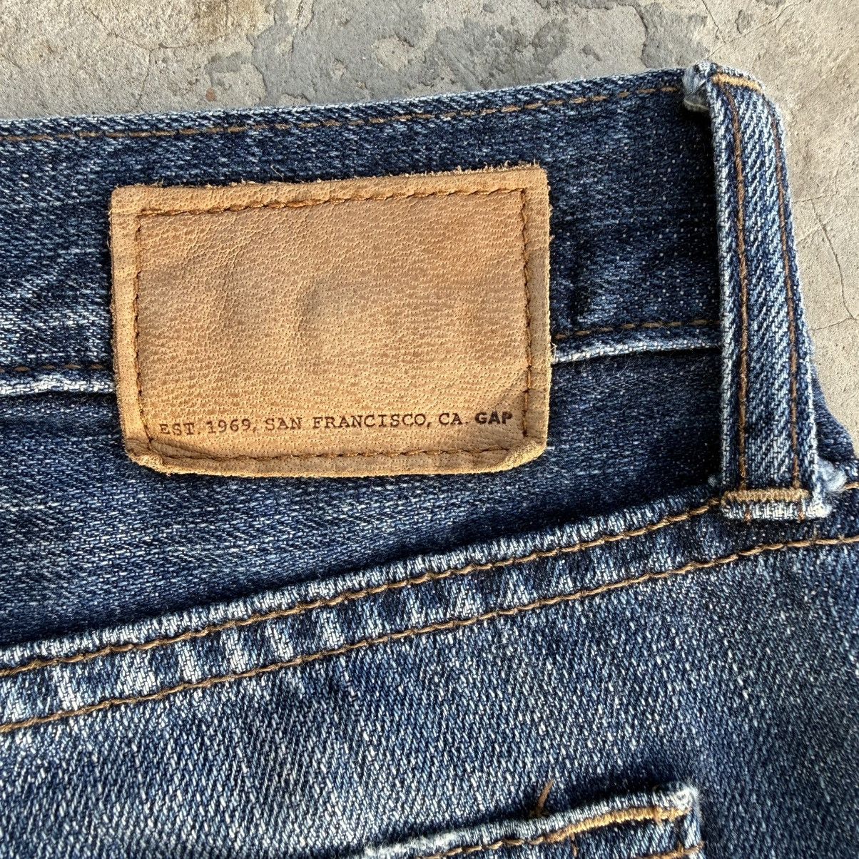 Gap W34x31 Vintage Gap Slim Fit Faded Mud wash Denim Jean Size US 34 / EU 50 - 12 Thumbnail