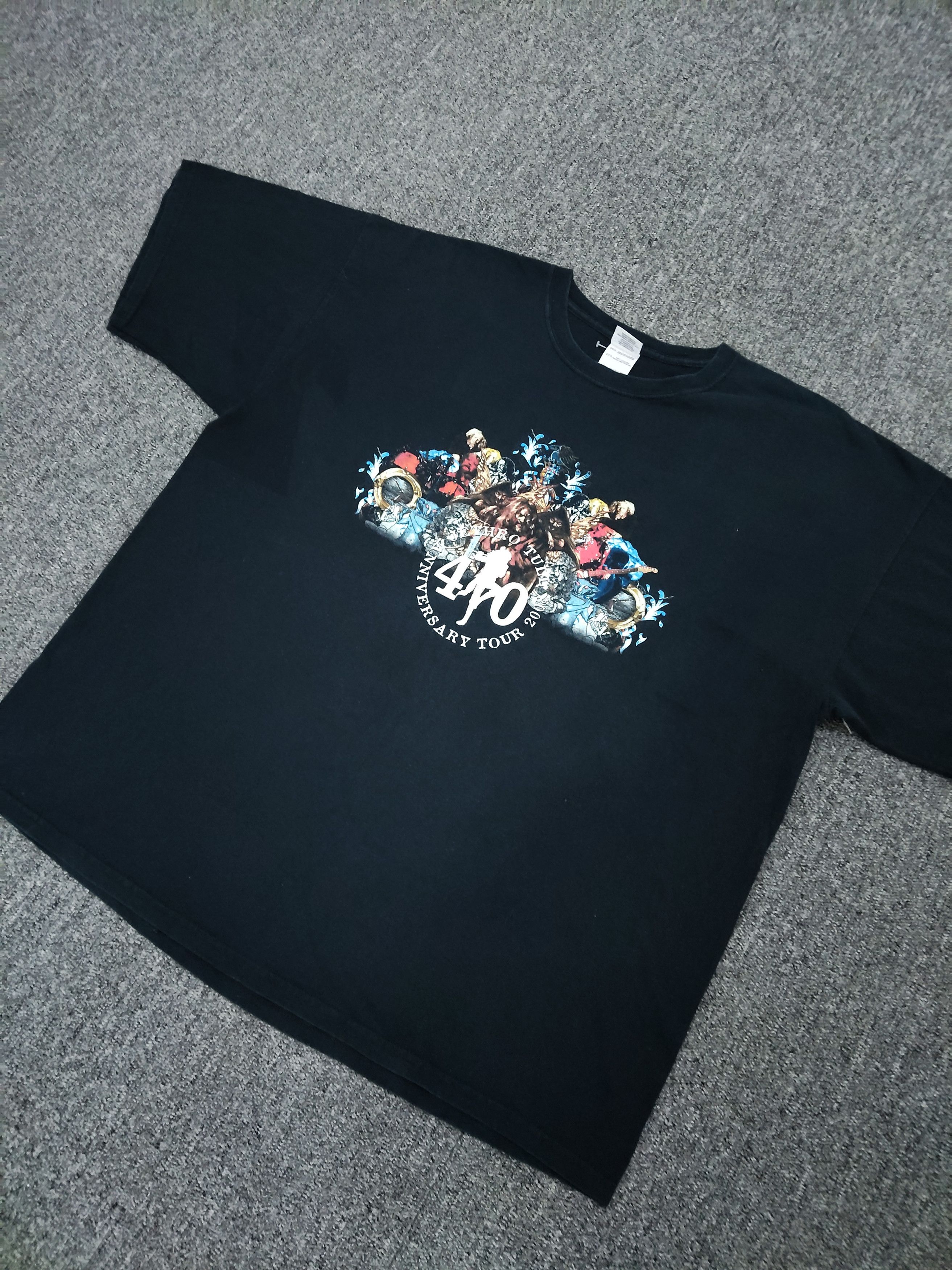 Band Tees VTG Jethro Tull classic rock band 40 years Tour T shirt rare Size US XXL / EU 58 / 5 - 3 Thumbnail