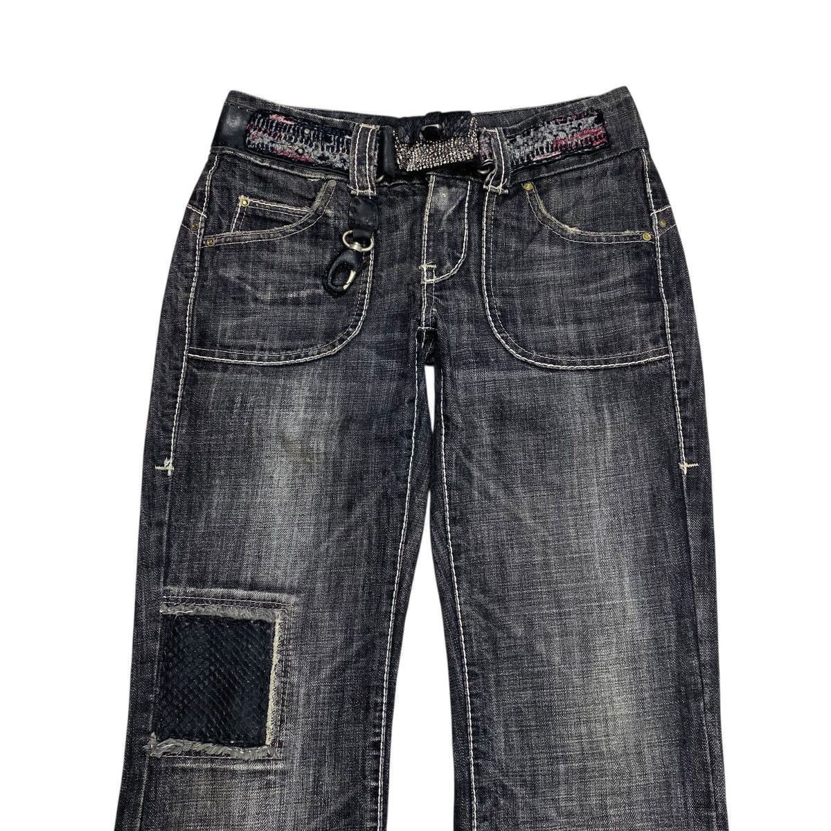 Ermanno Scervino Ermanno Scervino Patchwork Flared Denim Pants Size US 28 / EU 44 - 3 Thumbnail