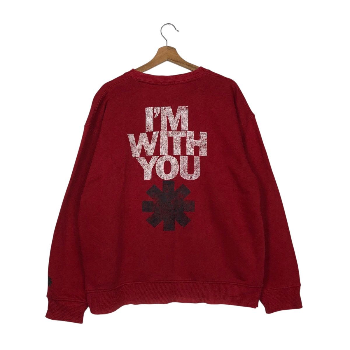 Band Tees 📌Vintage Sweatshirt Band Red Hot Chilli Paper Big Logo Size US L / EU 52-54 / 3 - 9 Thumbnail
