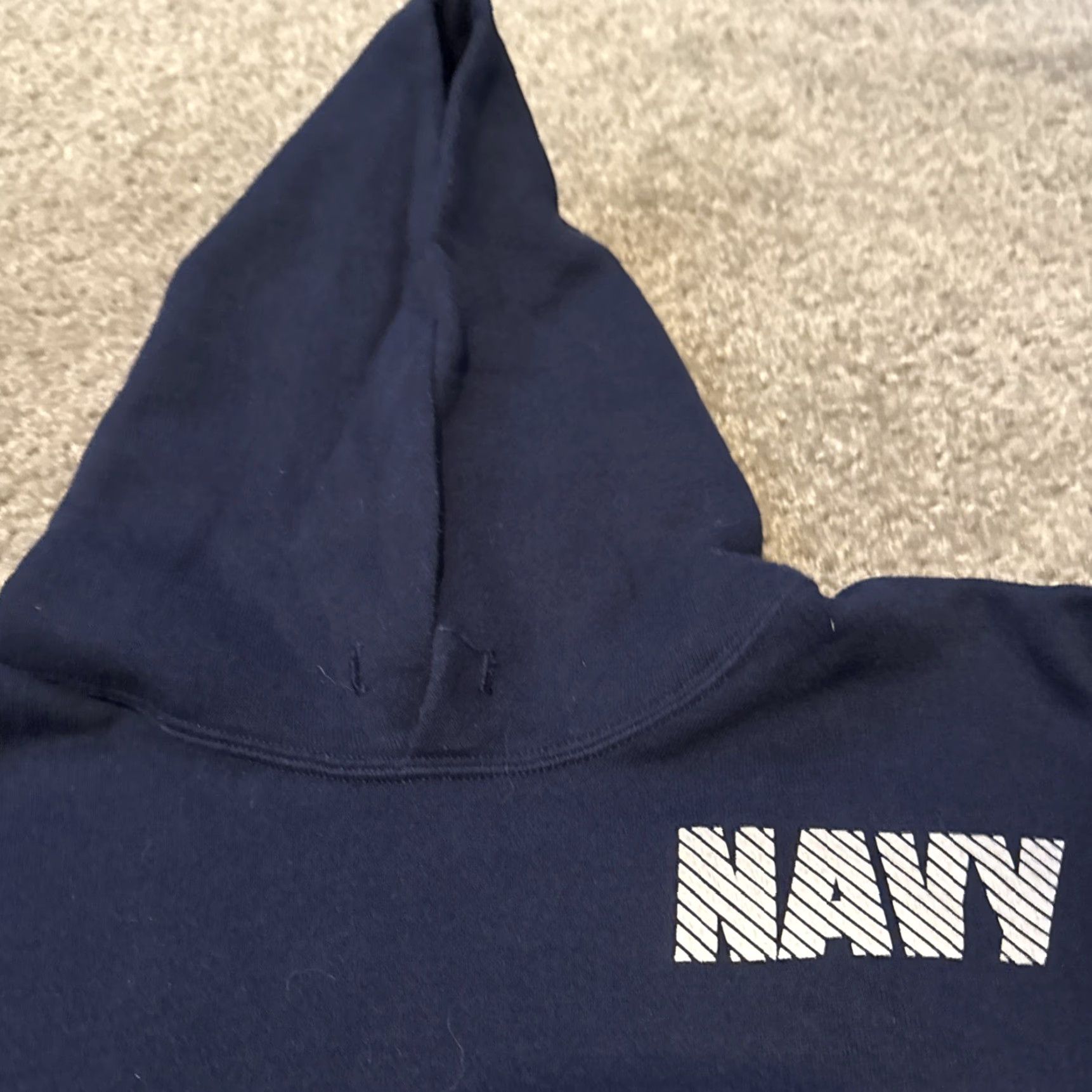 Vintage VINTAGE U.S. Navy Military Blue Hoodie Sweatshirt M Men USA Made 3M Size US M / EU 48-50 / 2 - 5 Thumbnail