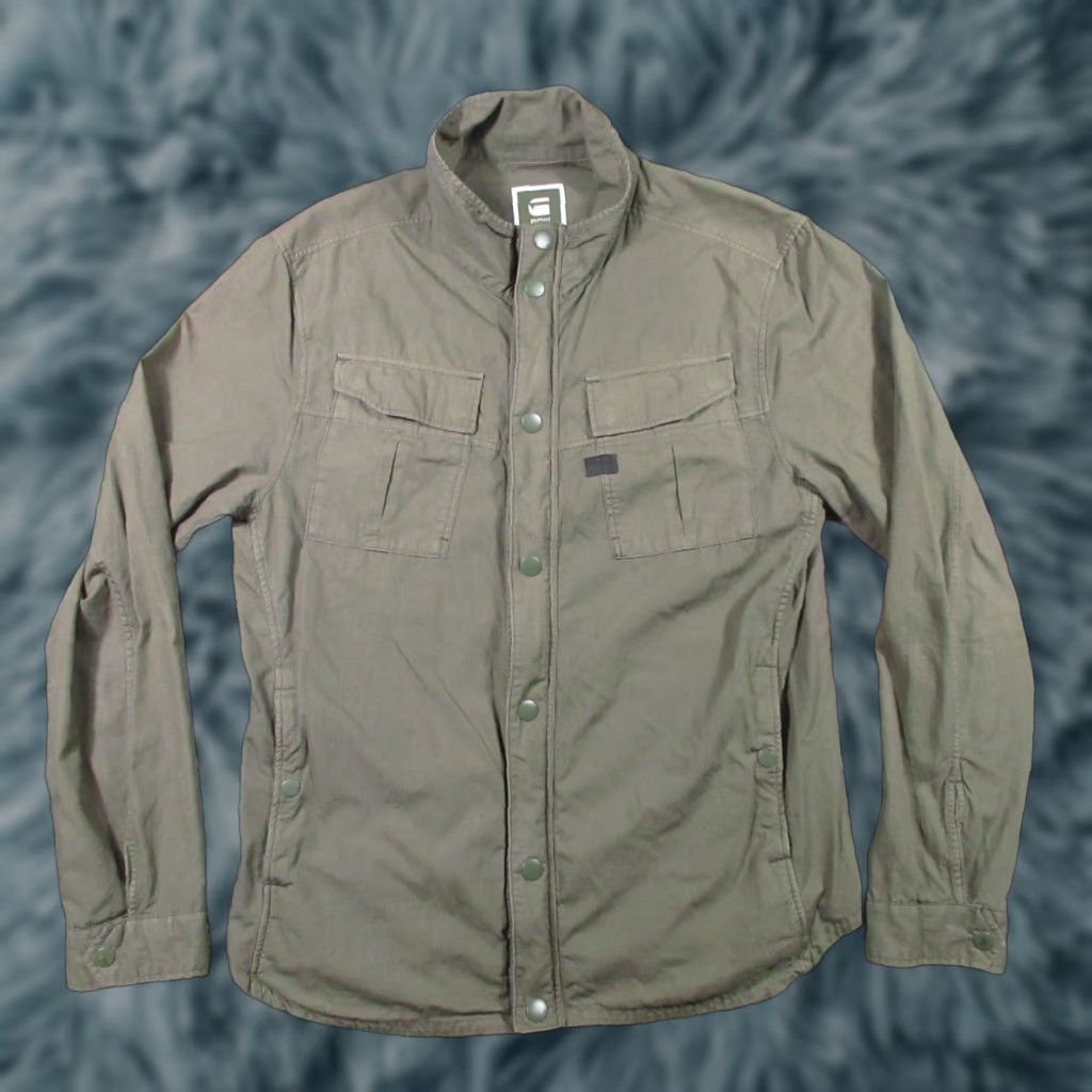G-Star G-Star Raw Cargo Jacket Womens XL Green Brown Military Epaulets Utility Grunge Jacket Size XL / US 12-14 / IT 48-50 - 1 Thumbnail