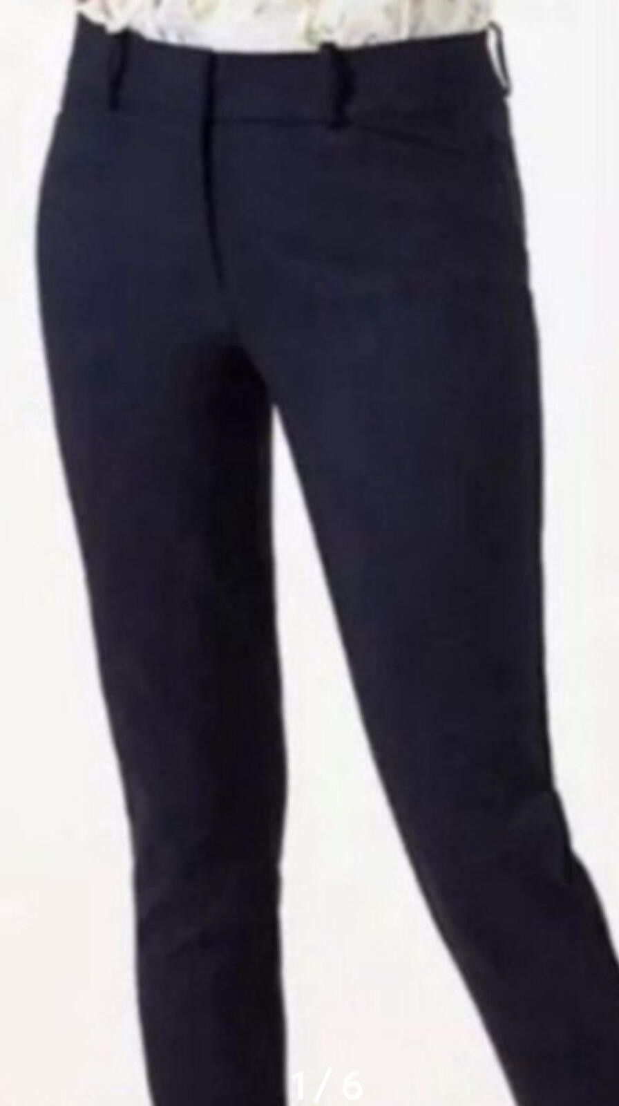Other Loft Petite's Navy Blue Tweed Trousers Size 00P Size 24" / US 00 / IT 34 - 2 Thumbnail