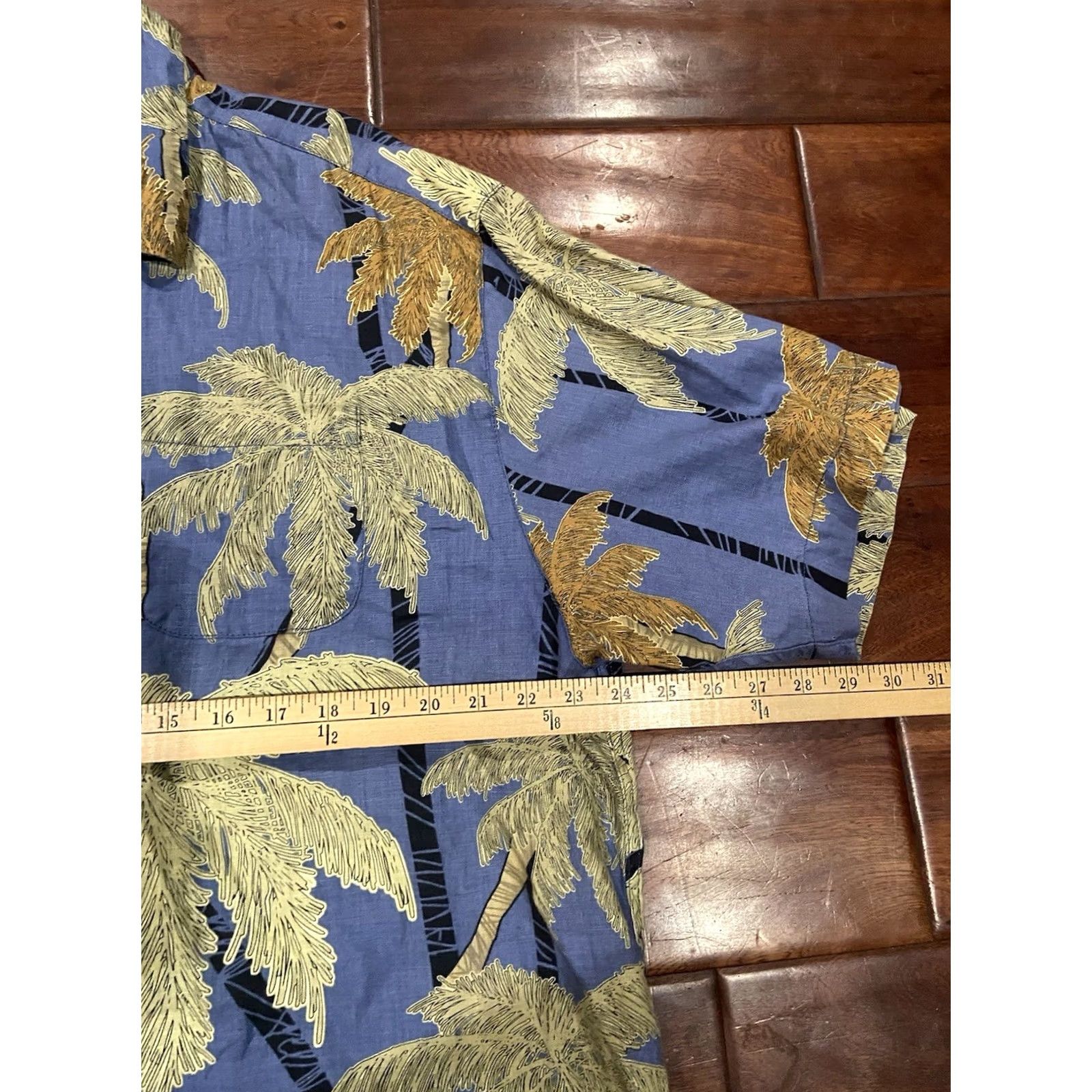 Tommy Bahama Tommy Bahama Shirt Men XL Green Linen Short Sleeve Hawaiian Palm Tree Button-Up Xl Regular Casual Vintage? Size US XL / EU 56 / 4 - 2 Thumbnail