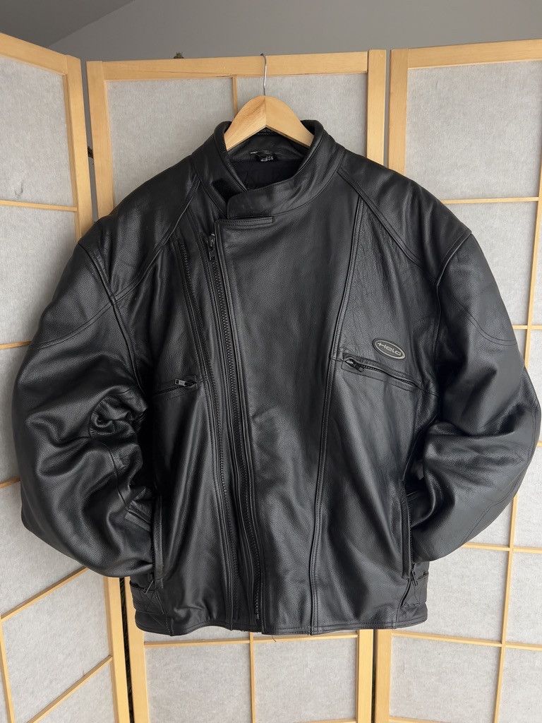 If Six Was Nine Crazy! Vintage 2000s biker racing leather bomber jacket boxy Size US XL / EU 56 / 4 - 2 Thumbnail