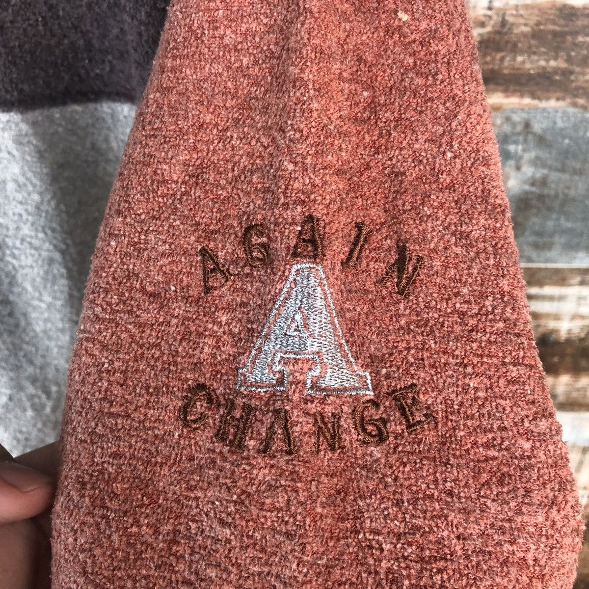 Homespun Knitwear × Japanese Brand × OVER THE STRiPES Messange Board Stripe Browm Knitwear #A2268 Size M / US 6-8 / IT 42-44 - 12 Thumbnail