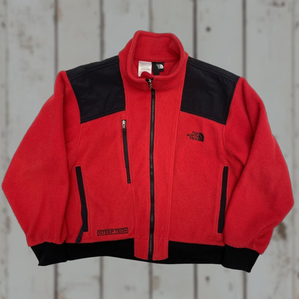 The North Face VINTAGE The North Face Steep Tech Jacket Mens M Bright 1990s USA Fleece Pile Made In USA Rare Size US M / EU 48-50 / 2 - 1 Thumbnail