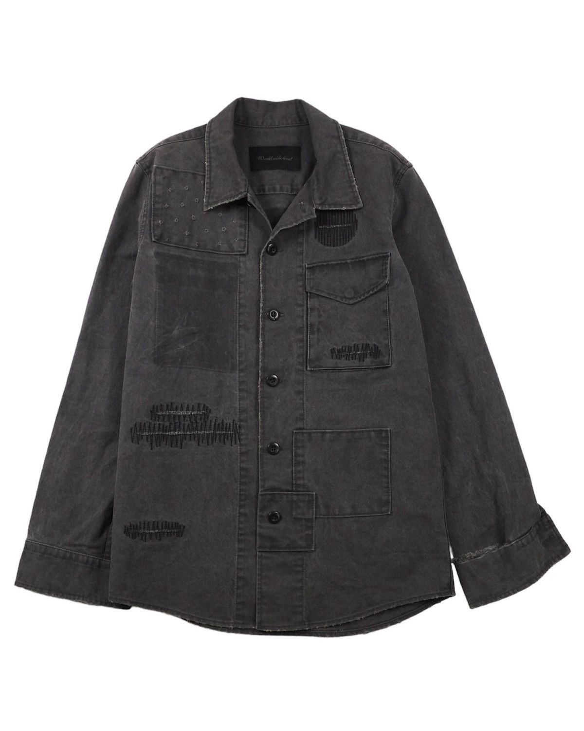 image of Hysteric Glamour x Neighborhood Vintage World Wide Love! Jacket in Faded Black, Men's (Size Medium)