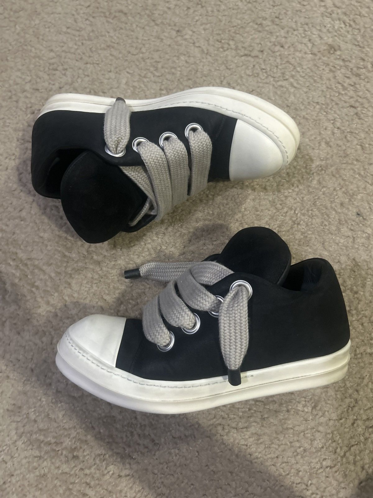 Rick Owens Rick Owen’s Jumbo lace lows Size US 8 / EU 41 - 2 Thumbnail