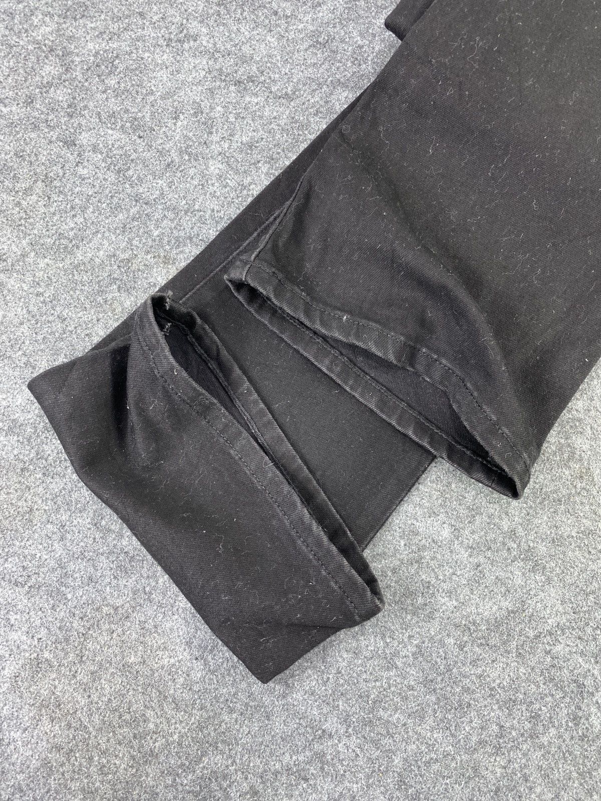 Japanese Brand Gu Flare Black Jeans - J1008 Size 25" / US 0 / IT 36 - 11 Thumbnail