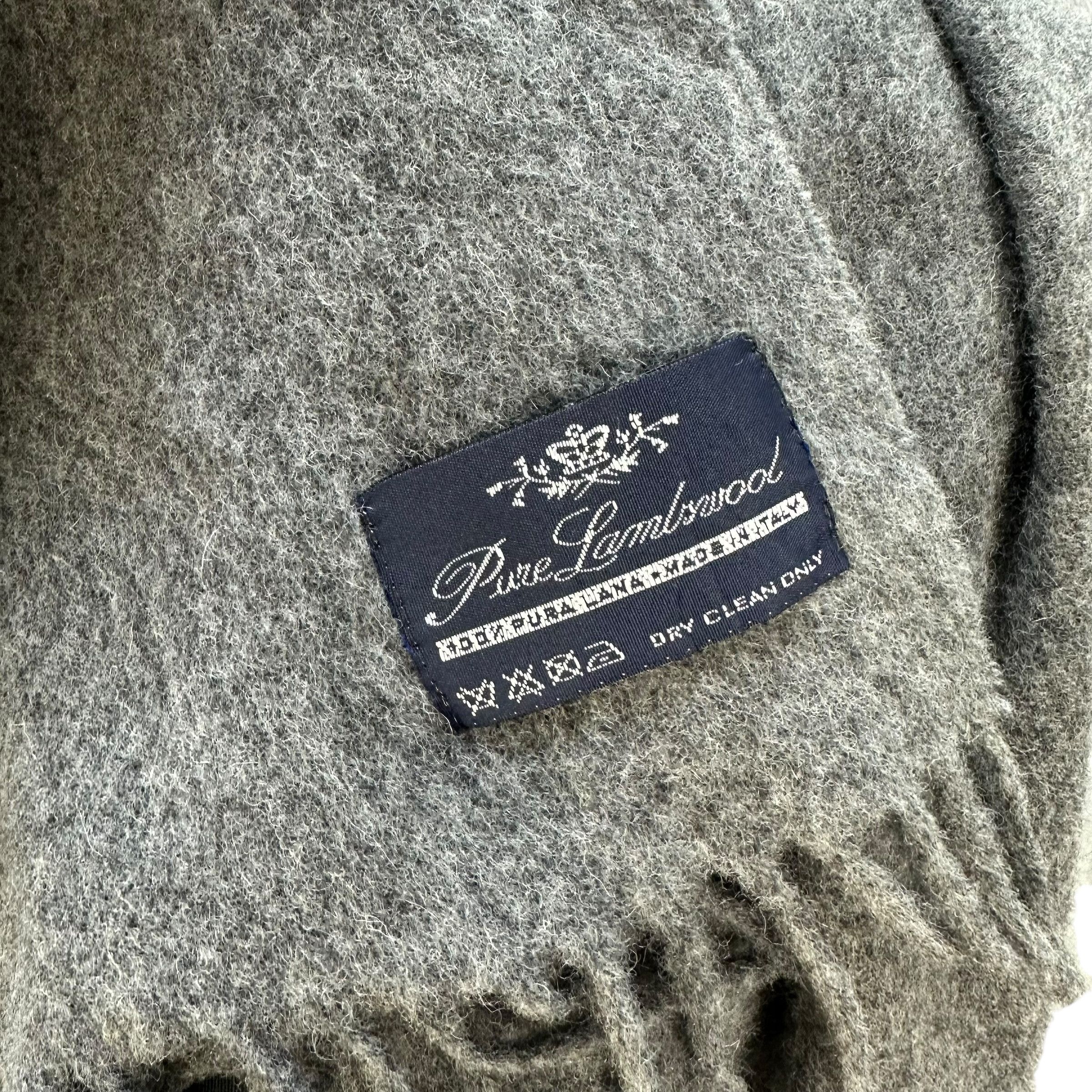Lanvin Vintage LANVIN Pure Lambswool Muffler Neckwear #A62-1492 Size ONE SIZE - 6 Thumbnail