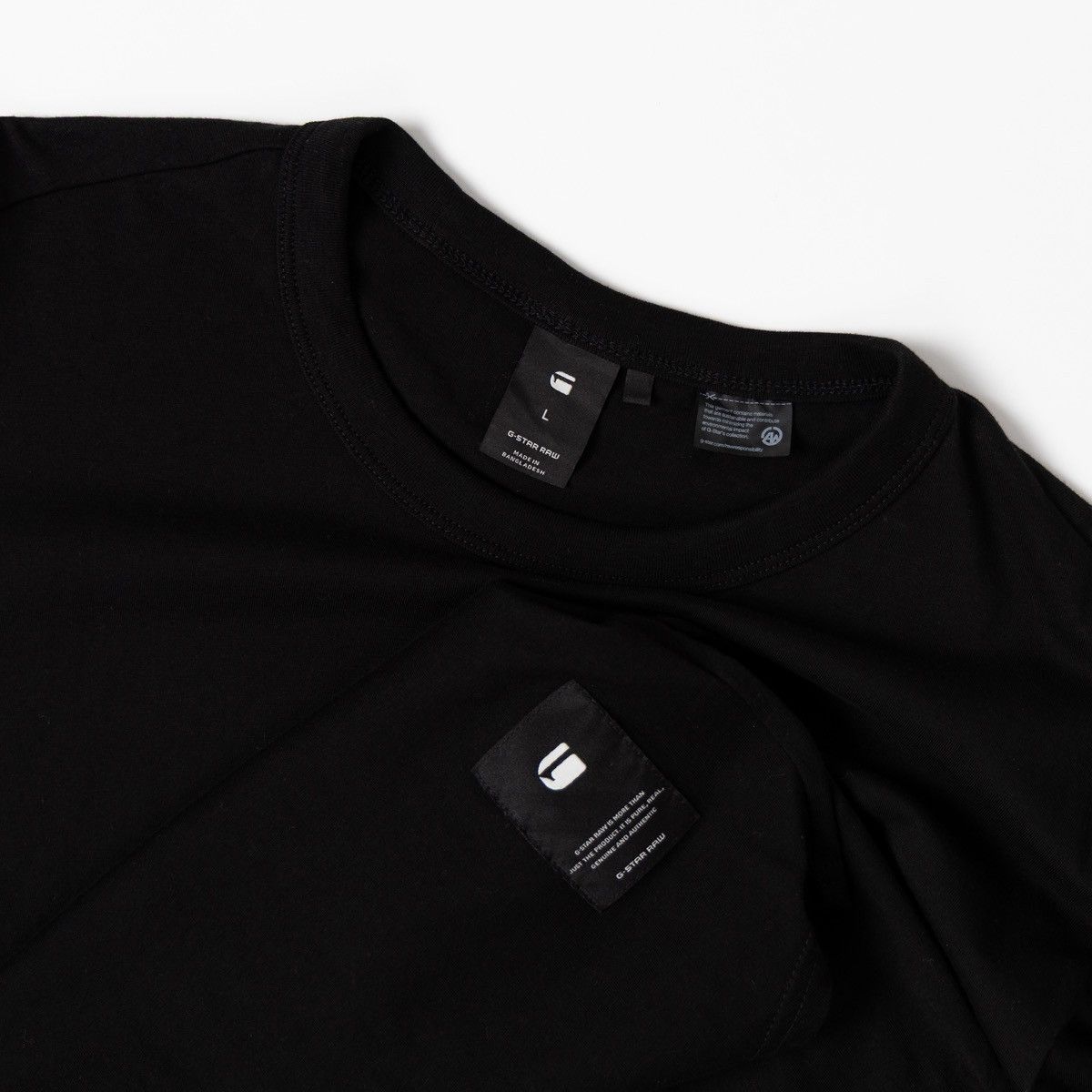 G-Star G-Star Raw Swando Graphic Relaxed Black Long Sleeve T-Shirt Size US L / EU 52-54 / 3 - 3 Thumbnail