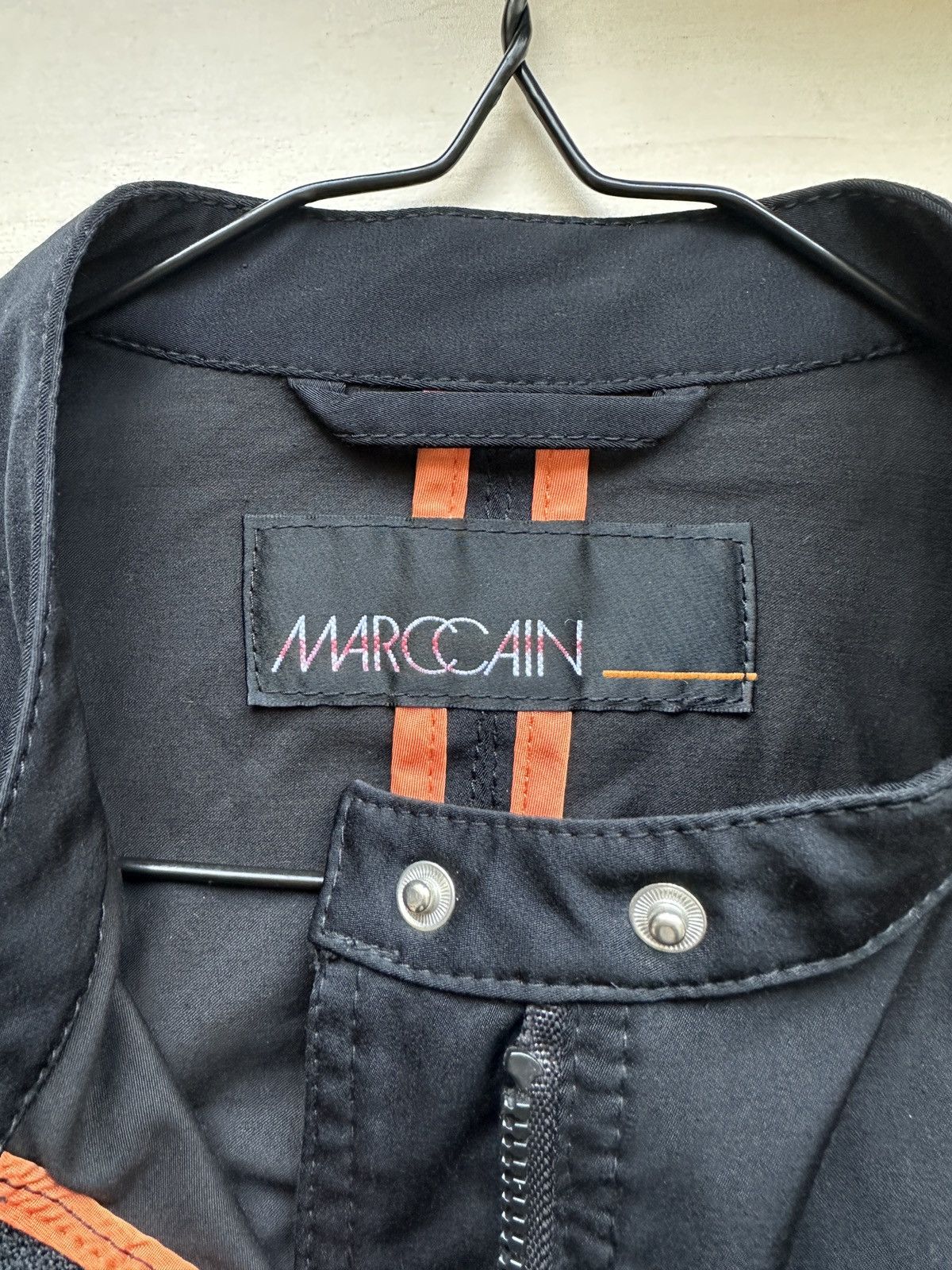 Vintage Marccain Vintage Nylon Double Zip Up Moto Biker Jacket Size S / US 4 / IT 40 - 8 Thumbnail