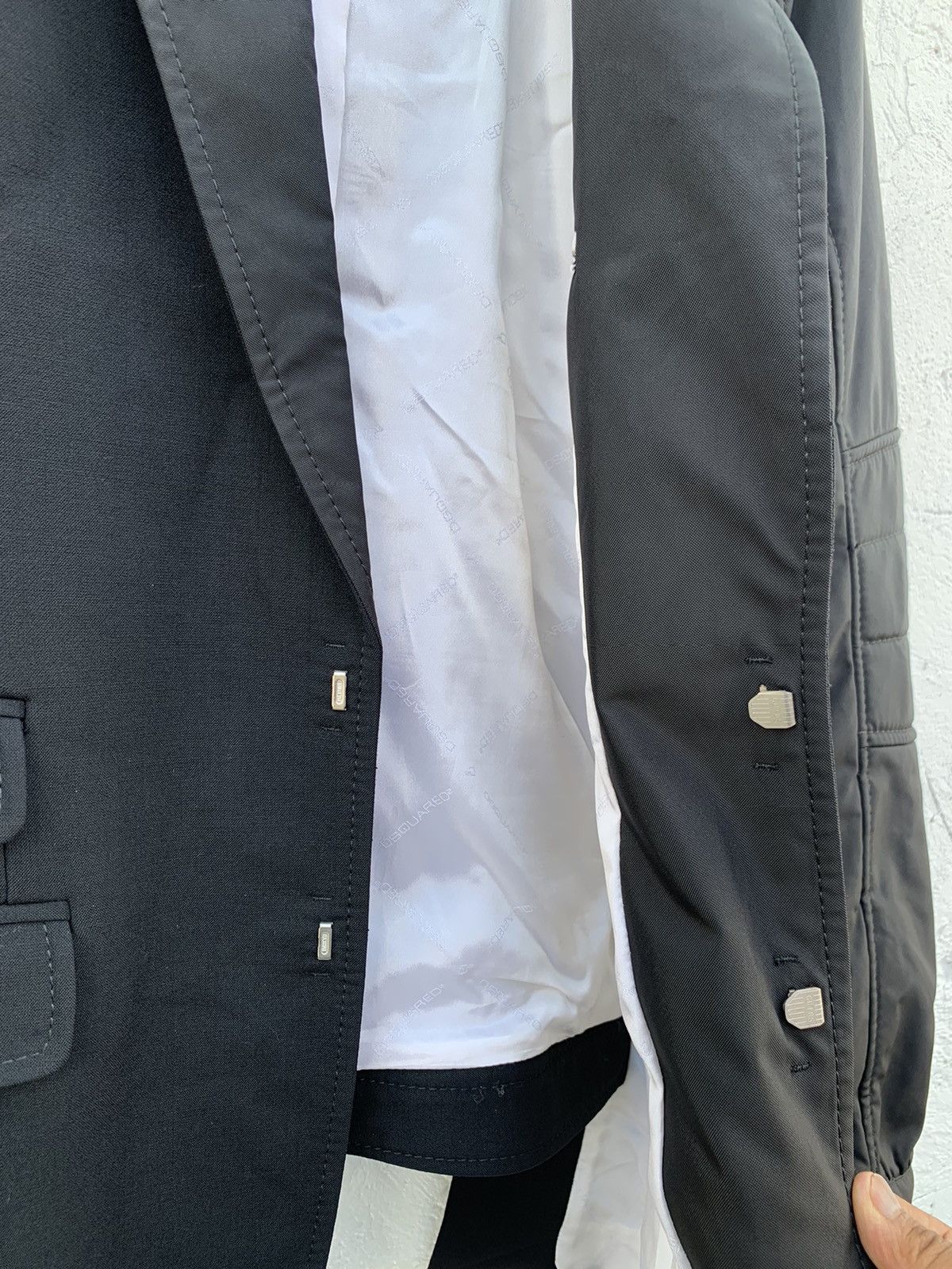 Dsquared2 Hybrid Moto Blazer Size 46R - 6 Thumbnail