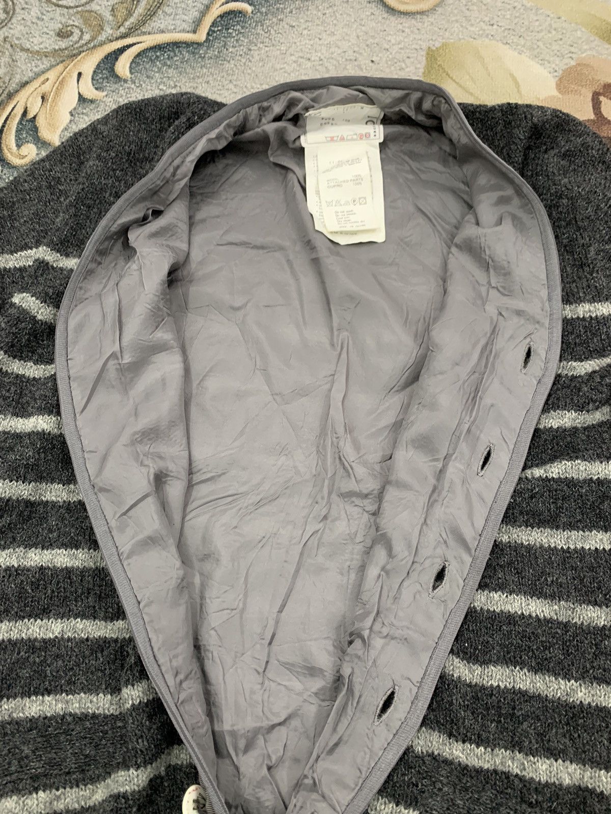 Sacai Sacai Wool Sweater Cardigan Knit Jacket Stripes Pattern Size US M / EU 48-50 / 2 - 13 Thumbnail