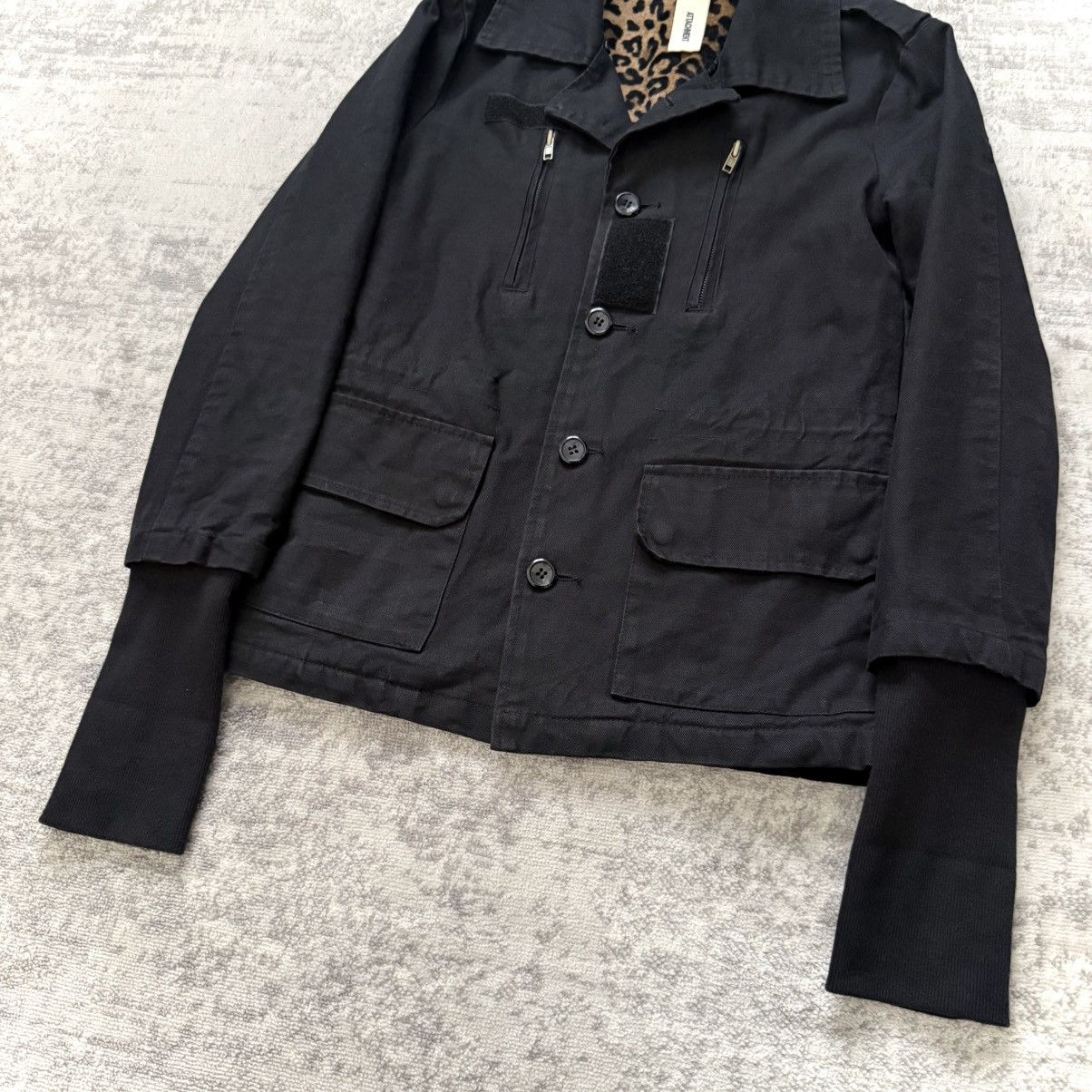 Kazuyuki Kumagai Attachment 2000's Attachment Cheetah Print Lined Military Field Jacket Size US M / EU 48-50 / 2 - 4 Thumbnail