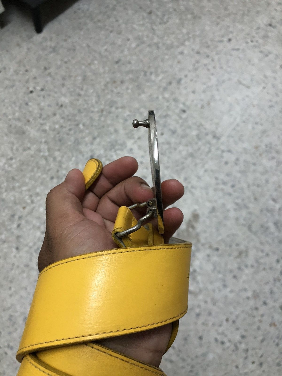 Hysteric Glamour Vintage 90s Hysteric Glamour Econic Buckle Belt Yellow Size ONE SIZE - 5 Thumbnail