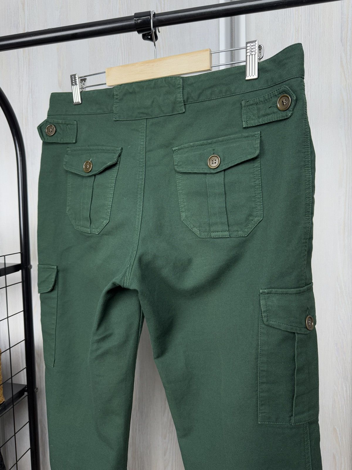 Aspesi Aspesi Blu vintage green cargo utility y2k pants Size 32" / US 10 / IT 46 - 8 Thumbnail