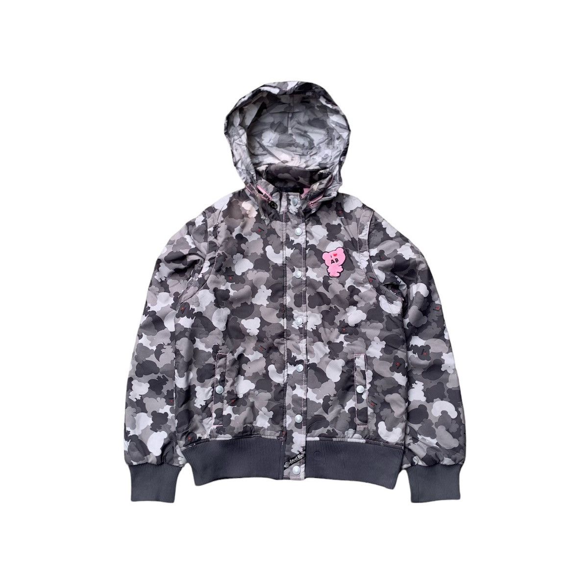 image of Vintage Angel Blue Jacket in Camouflage, Women's (Size Large)