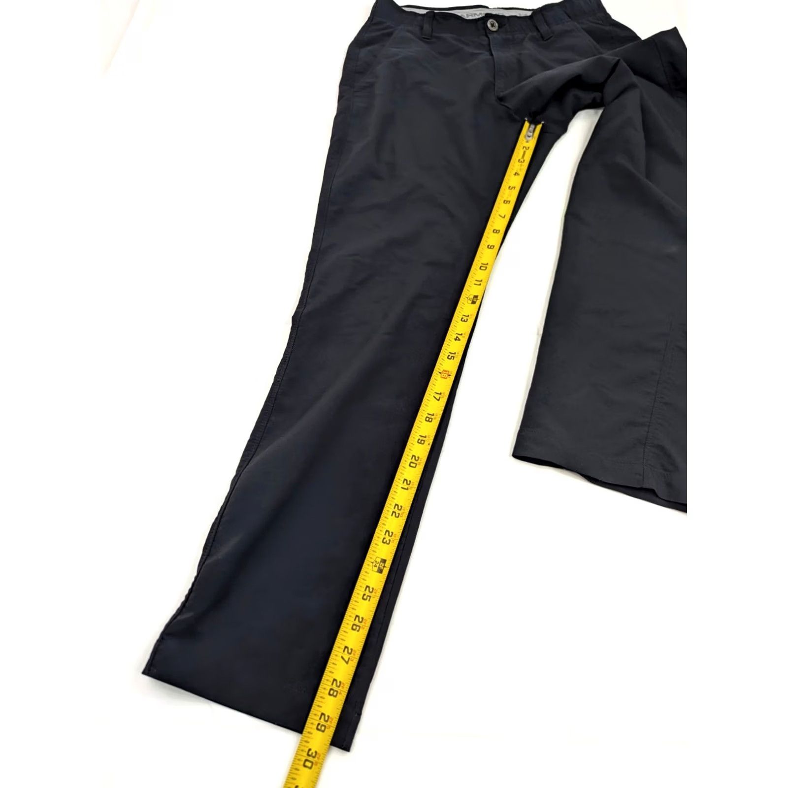 Under Armour Under Armour Match Play Pants Men 29x29.5 Black Chino Knit Regular Inseam 29.5" Nylon Polyester Size US 29 - 3 Thumbnail
