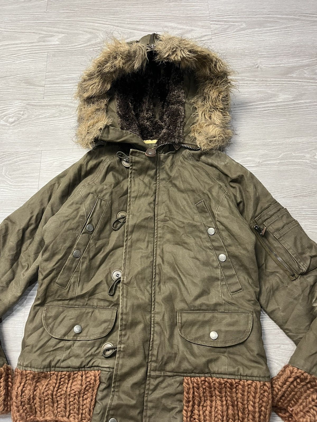 If Six Was Nine × Japanese Brand × Le Grande Bleu (L.G.B.) Japanese Faux Fur Jacket Goa lgb style Size M / US 6-8 / IT 42-44 - 3 Thumbnail
