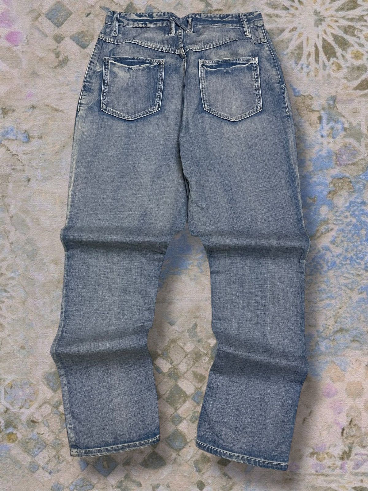 Ne-Net Vintage Authentic Designer Issey Miyake Ne-Net Blue Denim Size US 27 - 8 Thumbnail