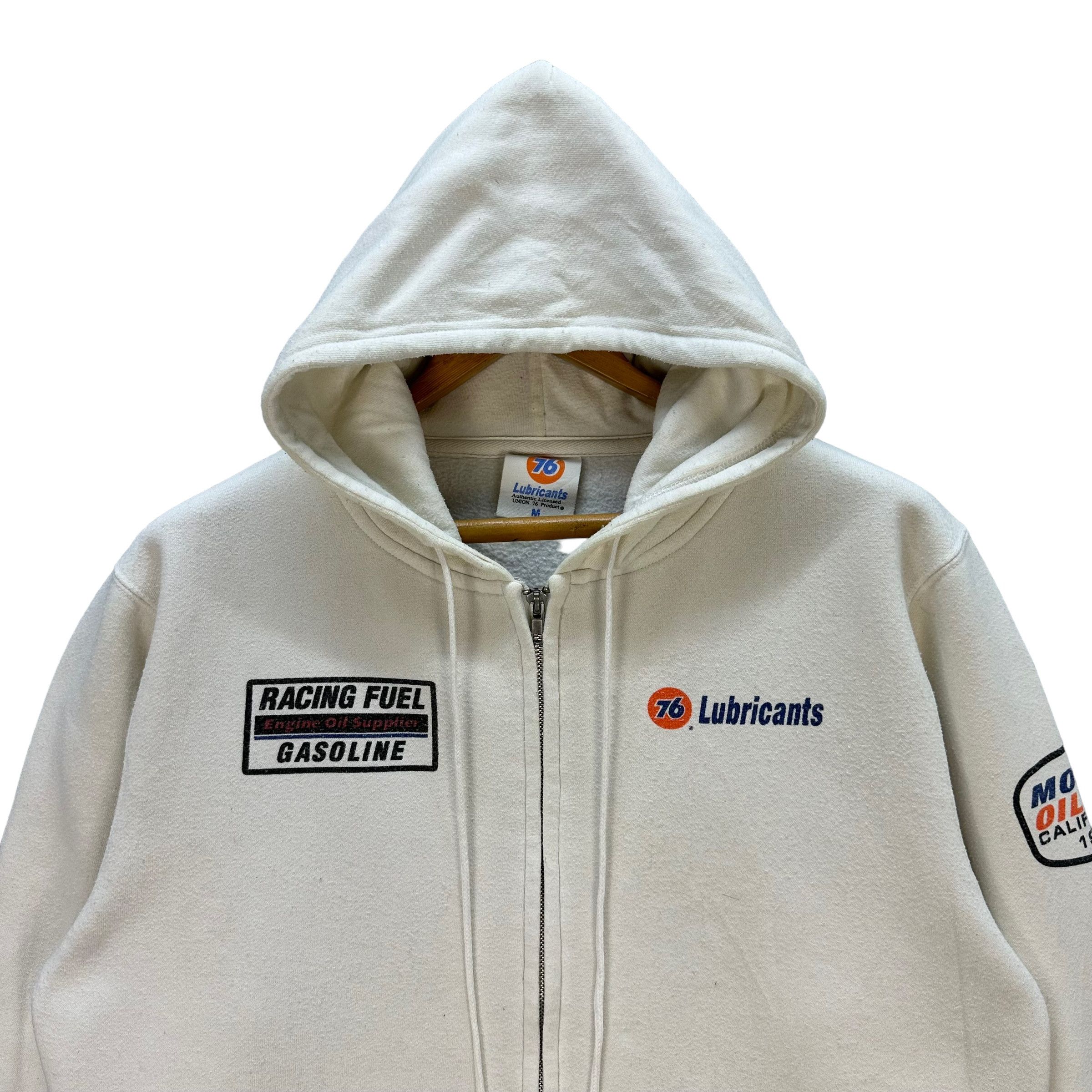 Japanese Brand 76 LUBRICANTS Big Logo Zipper Hoodie Sweatshirt #A4-0097 Size US M / EU 48-50 / 2 - 4 Thumbnail