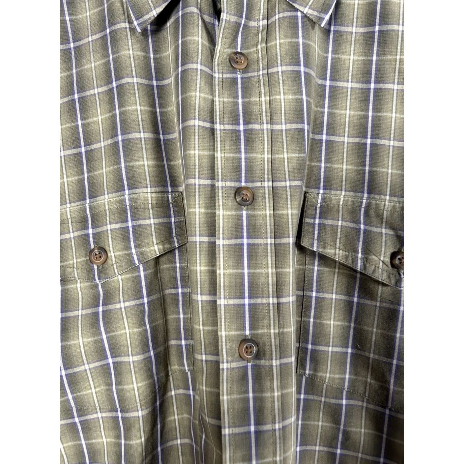 Faded Glory Faded Glory Mens Plaid Shirt 2XL Long Sleeve Casual Cotton Brown Size US XXL / EU 58 / 5 - 3 Thumbnail
