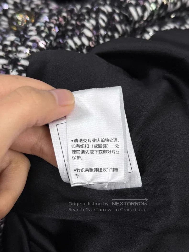 Chanel Chanel Black and white sequin tweed lapel double-breasted Size XS / US 0-2 / IT 36-38 - 8 Thumbnail
