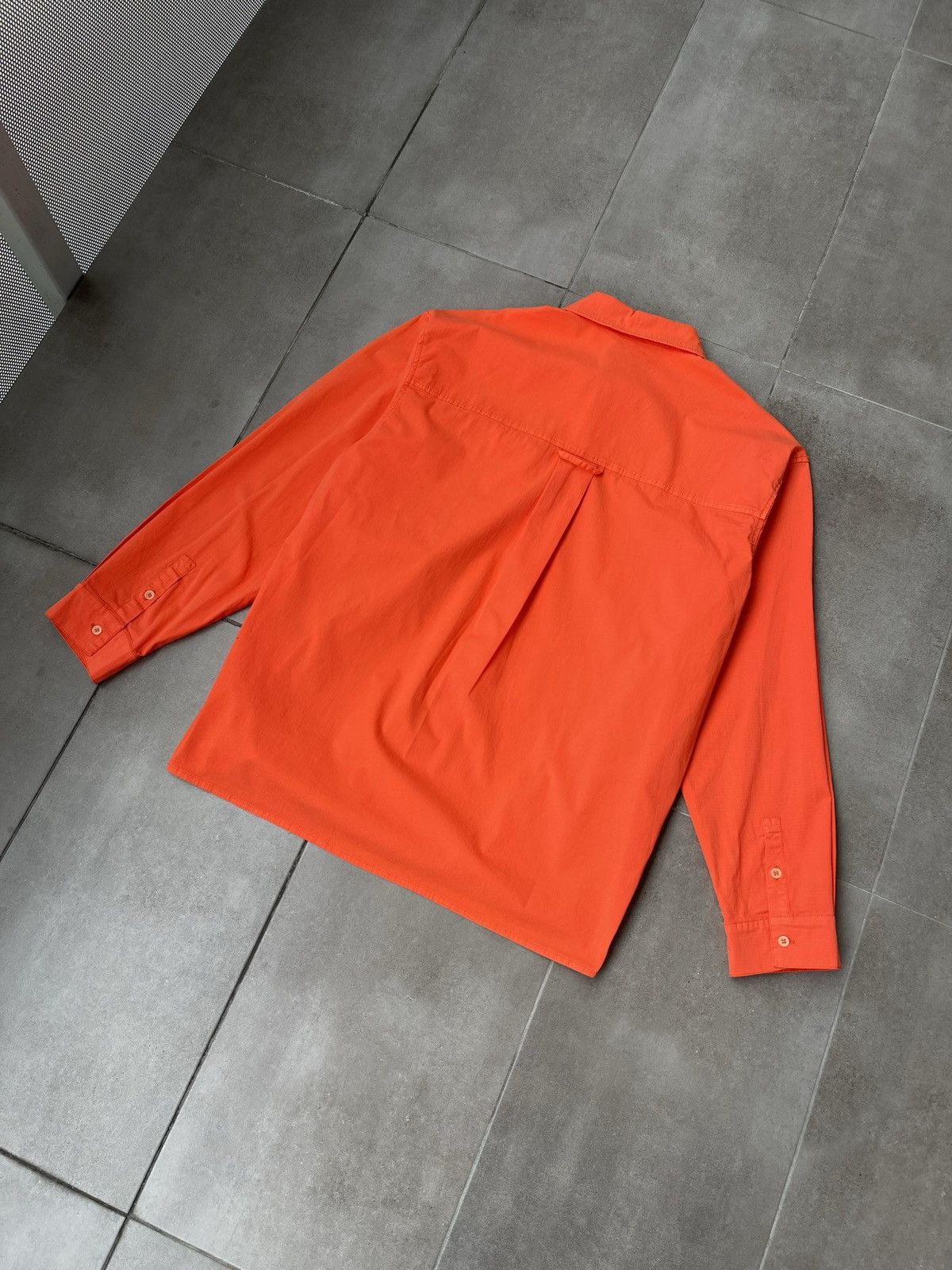 Henrik Vibskov !DS! SS23 Henrik Vibskov Flame Orange Cargo Shirt Size US XL / EU 56 / 4 - 17 Thumbnail