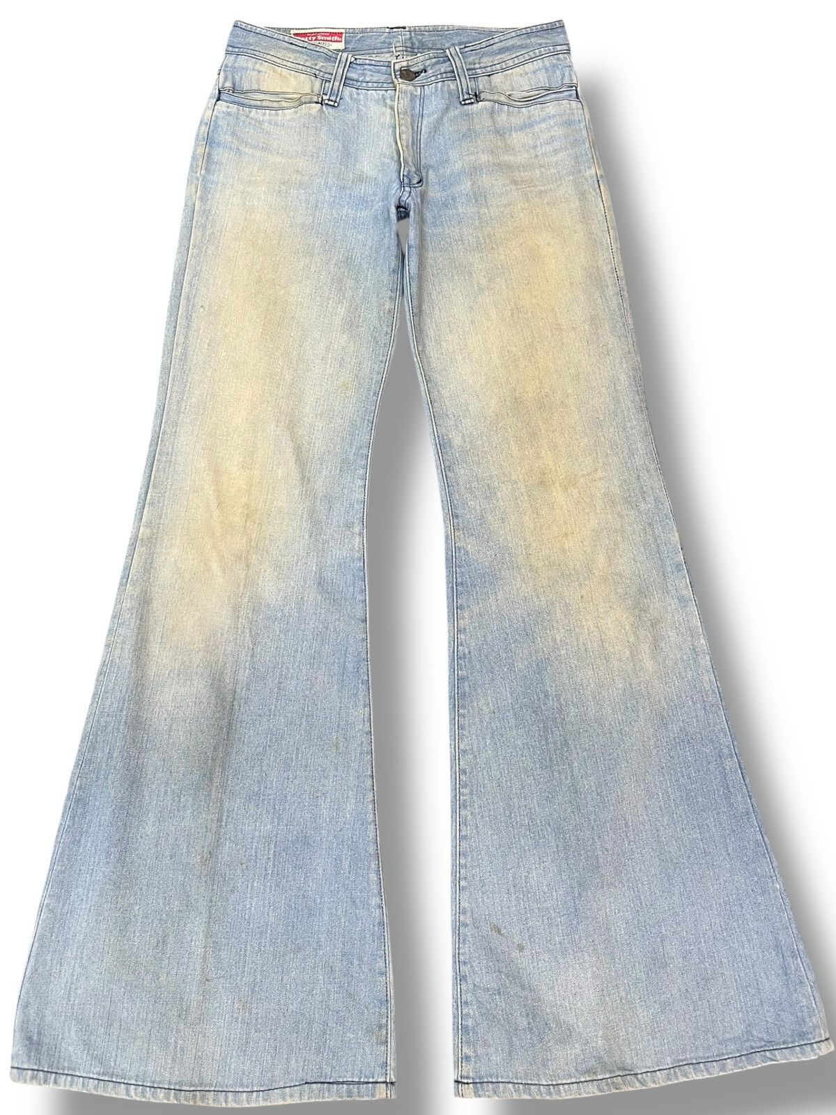 Beauty Beast × Japanese Brand Vintage Betty Smith Flare Bell Bottom Mudwash Denim Size US 29 - 1 Thumbnail