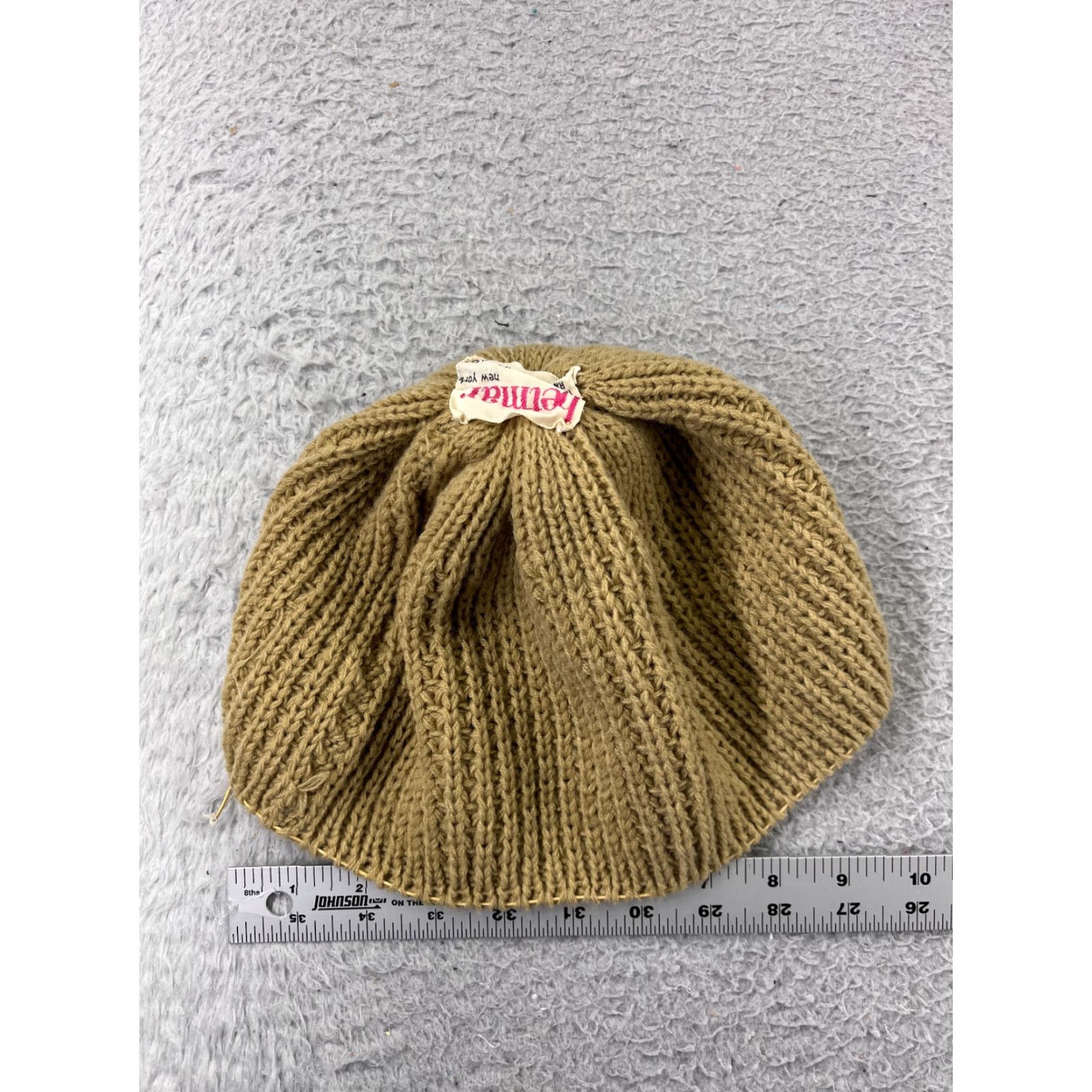 Vintage Betmar Beanie Hats One Size Beige Knit 100% Acrylic Wool-Blend Ski Toque Womens II Size ONE SIZE - 4 Thumbnail