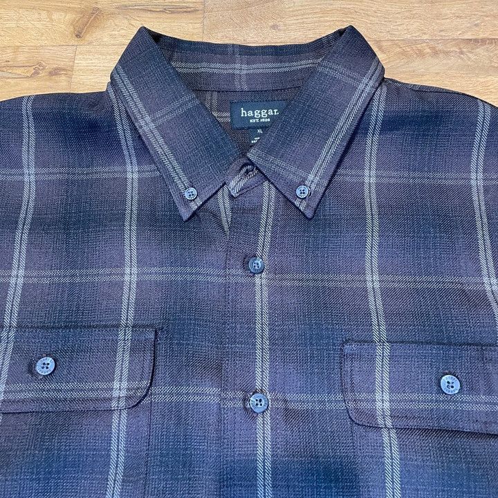 Haggar × Vintage HAGGAR MEN'S LONG SLEEVE CHECK SHIRT Size. XL Size US XL / EU 56 / 4 - 3 Thumbnail