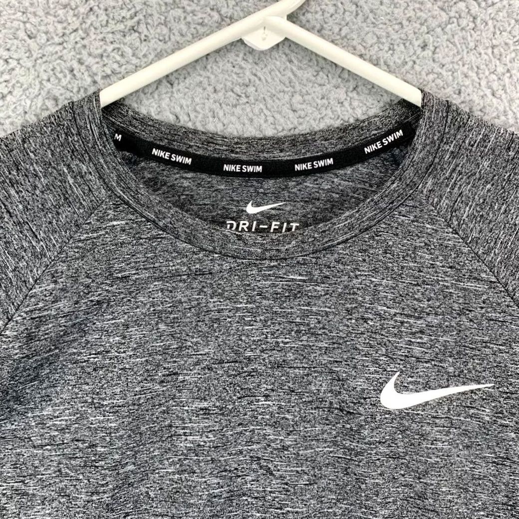 Nike Nike Swim Shirt Mens Grey Dri-Fit Size Medium M UPF 40+ Short Sleeve T-Shirt Size US M / EU 48-50 / 2 - 6 Thumbnail