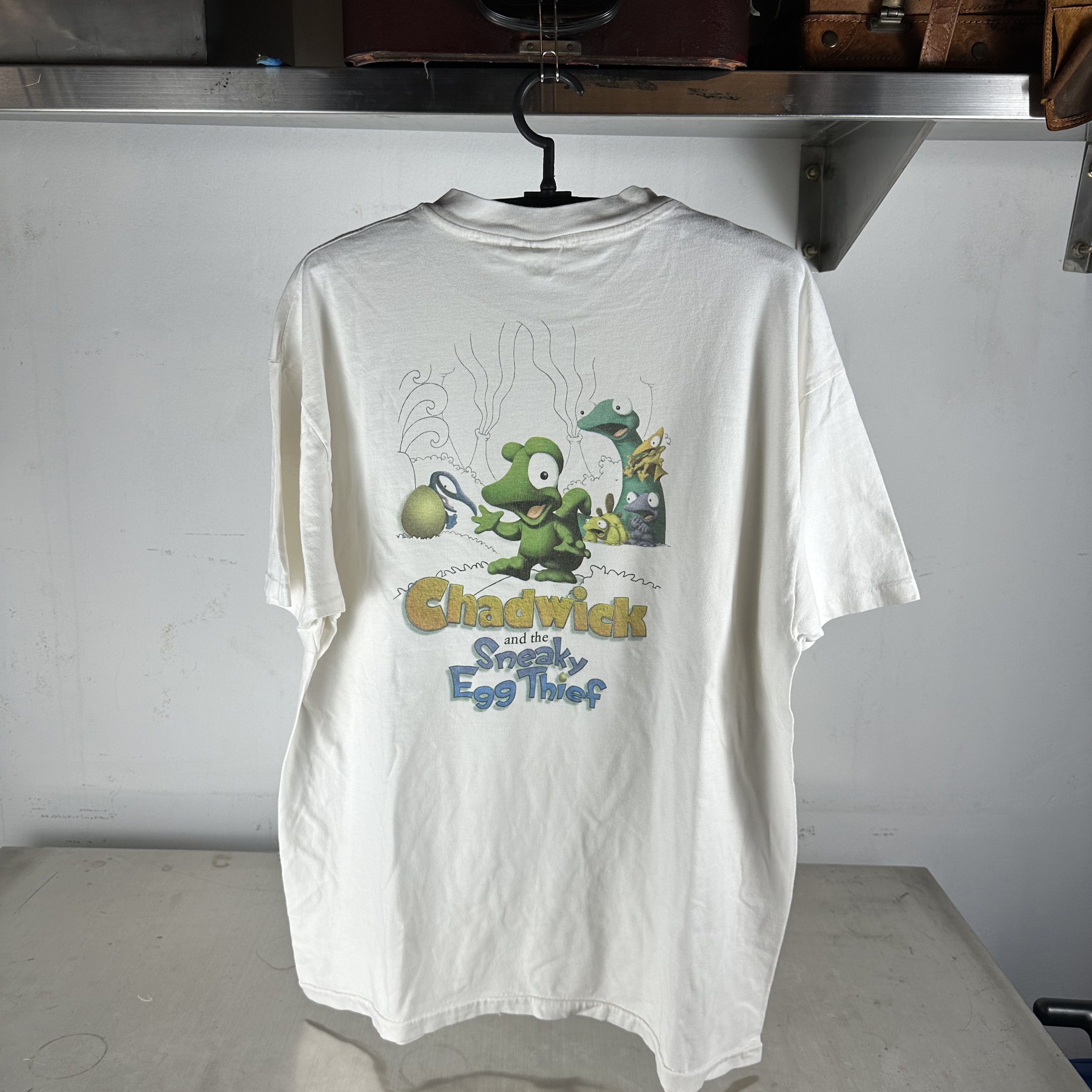 90s Chadwick and the Sneaky Egg Thief Children Game Tee
