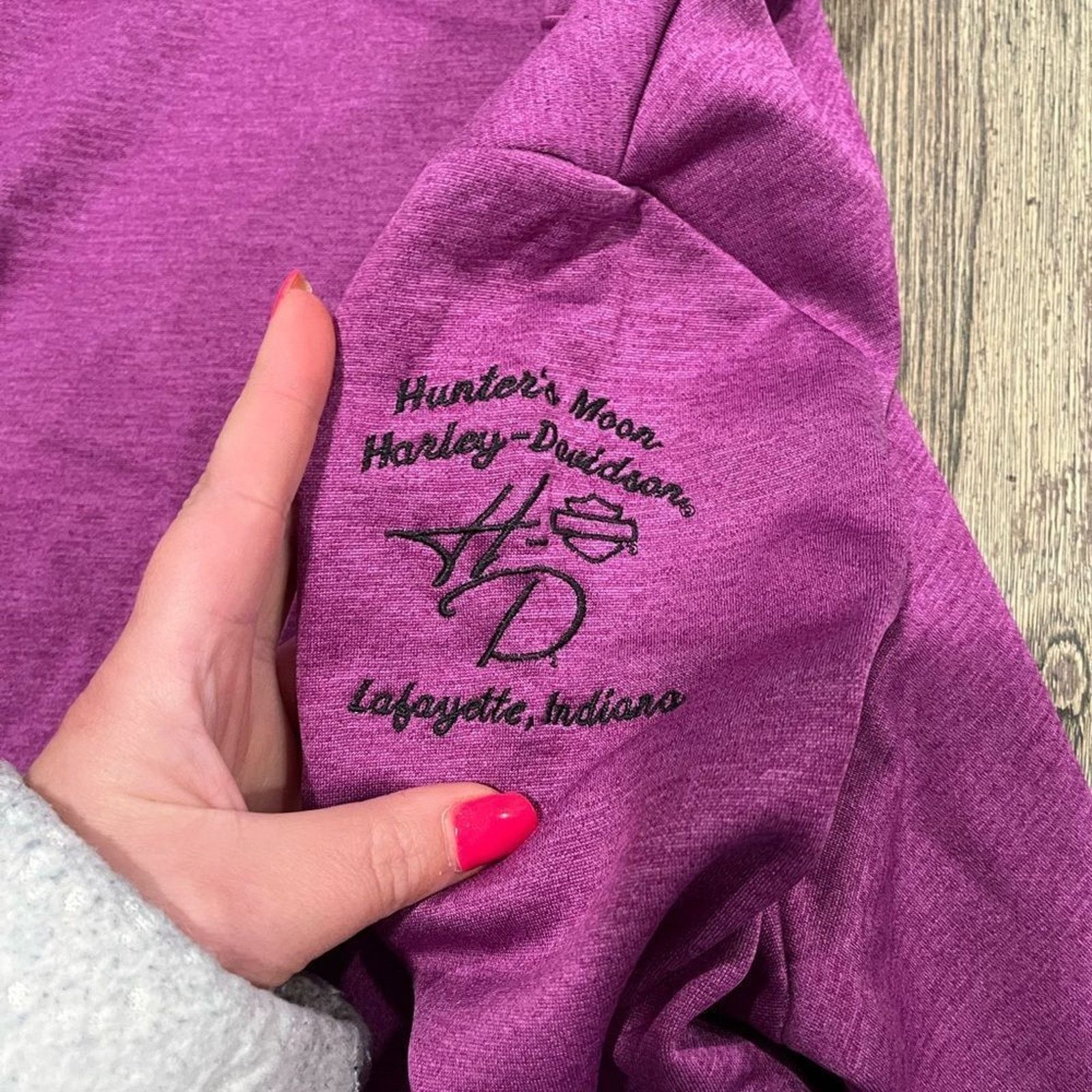 Vintage Harley Davidson Hunter's Moon Fleece Hoodie Pullover M Size M / US 6-8 / IT 42-44 - 6 Thumbnail