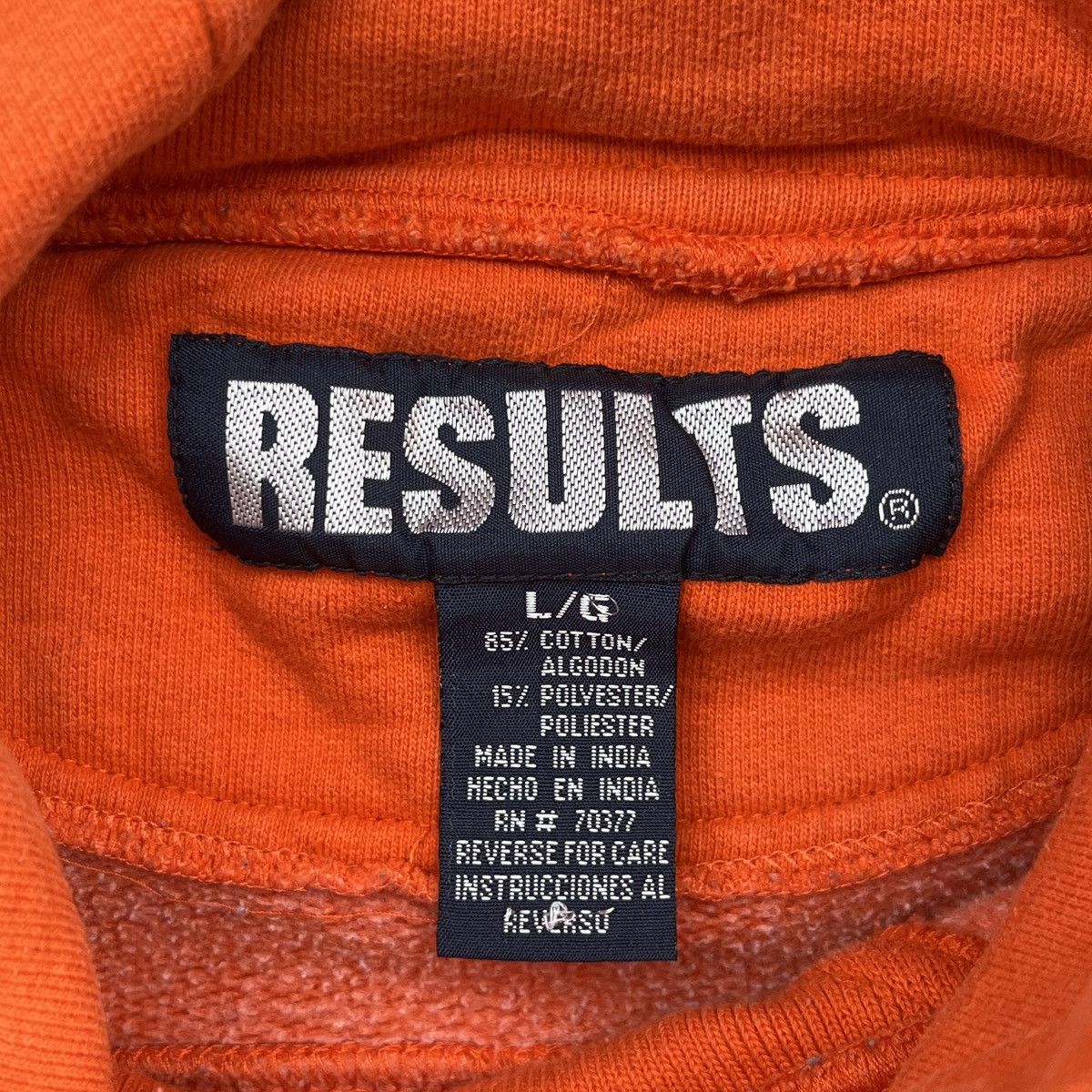 Vintage Vintage Results Jeans Hoodie Size US L / EU 52-54 / 3 - 9 Thumbnail