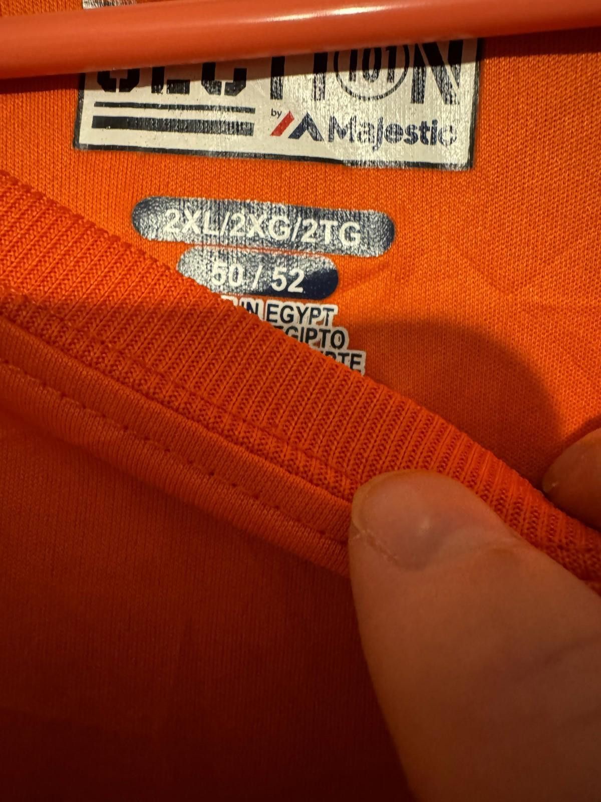 Nike Syracuse Orangemen Majestic L/S Logo Tee Men's XXL Orange Size ONE SIZE - 5 Thumbnail