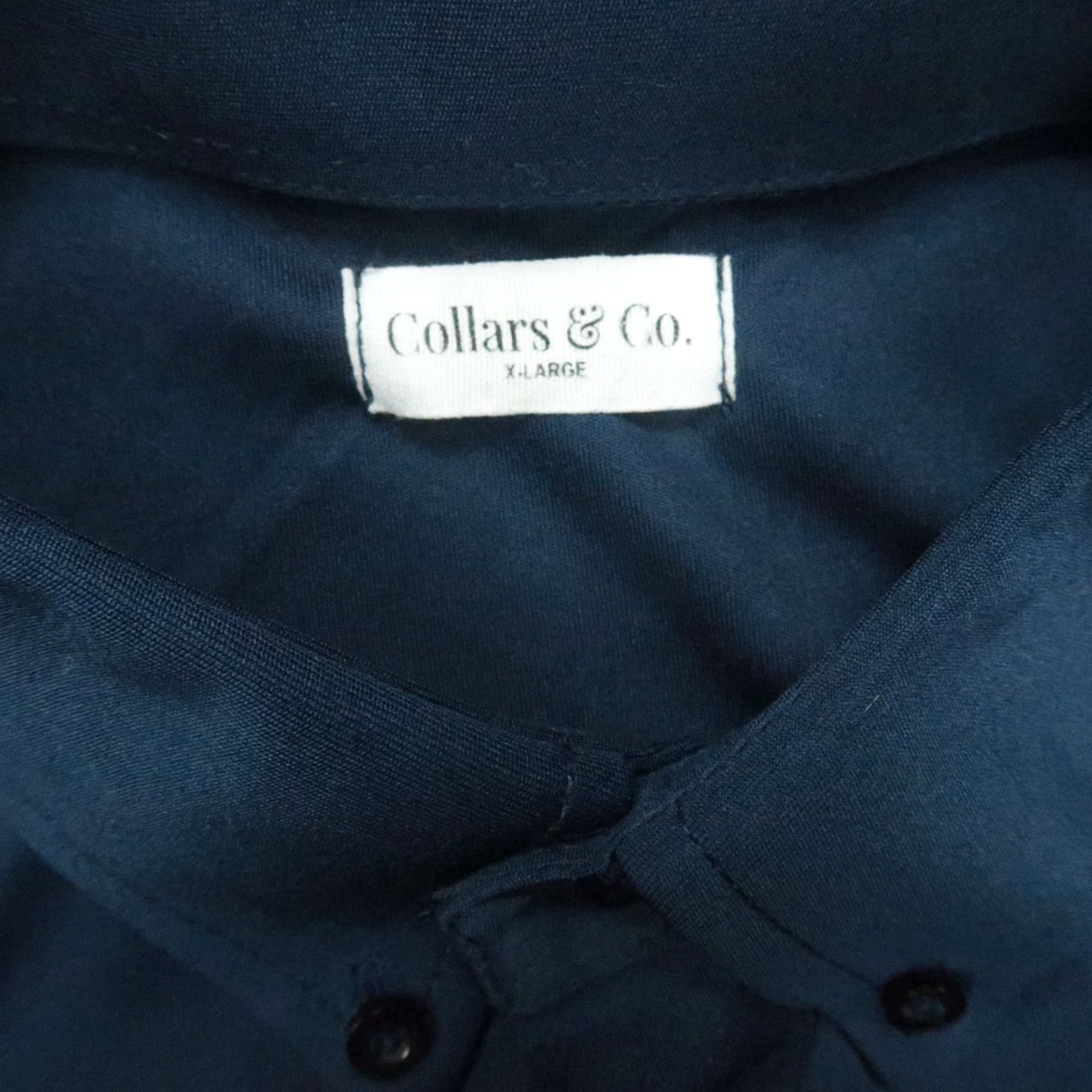 CO VINTAGE Collars & Co Shirt Mens XL Blue Polo Short Sleeve Collared Button Regular Size 48 Size US XL / EU 56 / 4 - 3 Thumbnail