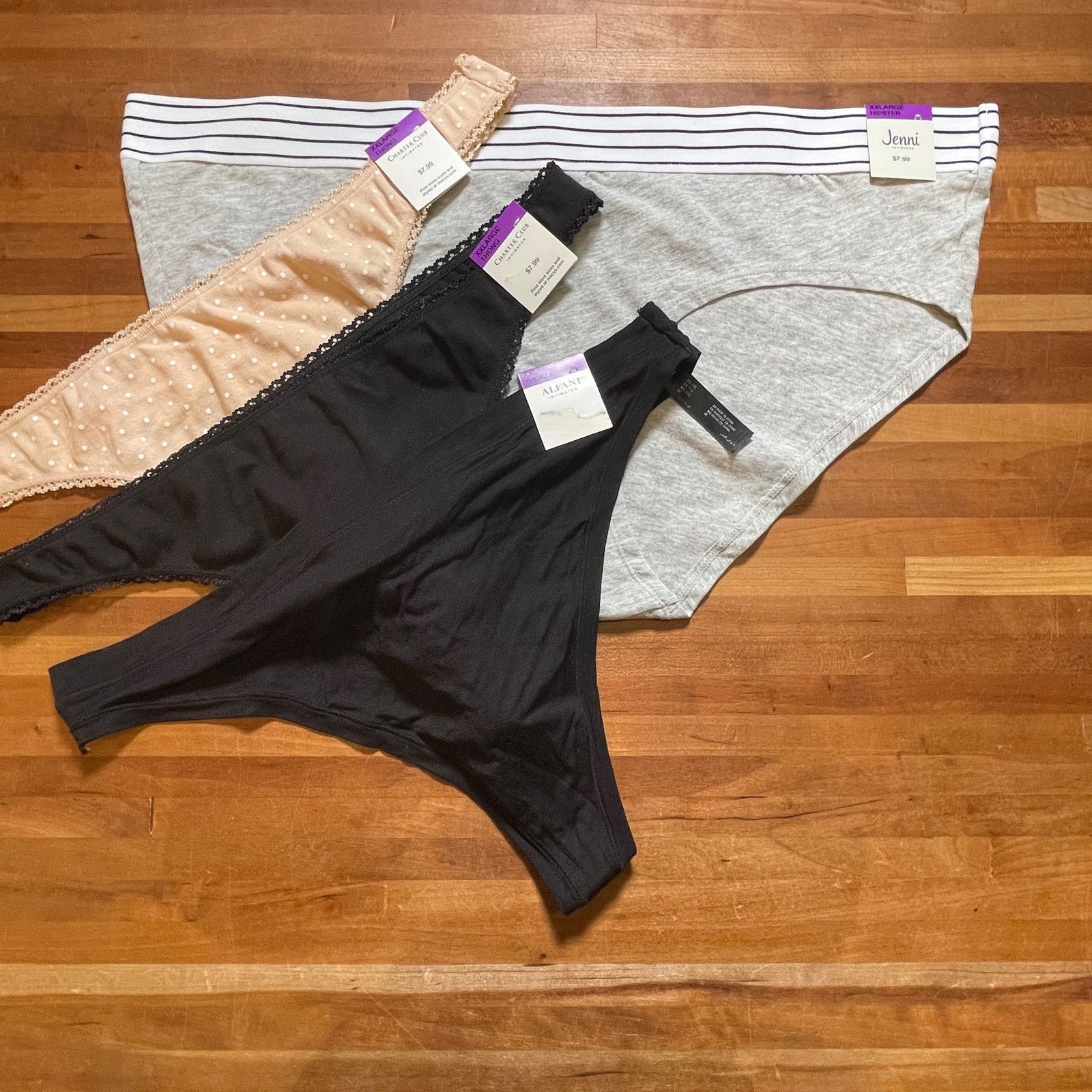 NO ID Mixed thong and hipster panty pack of 4 XXL Size ONE SIZE - 1 Thumbnail