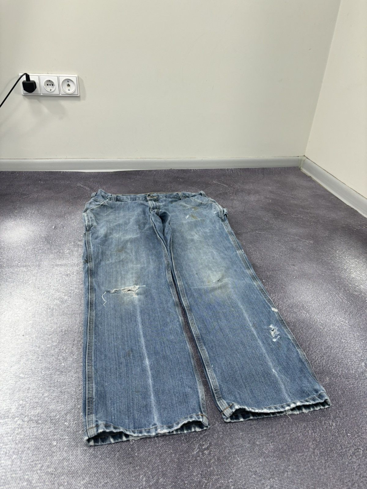 Carhartt Vintage Carhartt Y2K Relaxed Fit Faded Workwear Denim Jeans Size US 36 / EU 52 - 9 Thumbnail