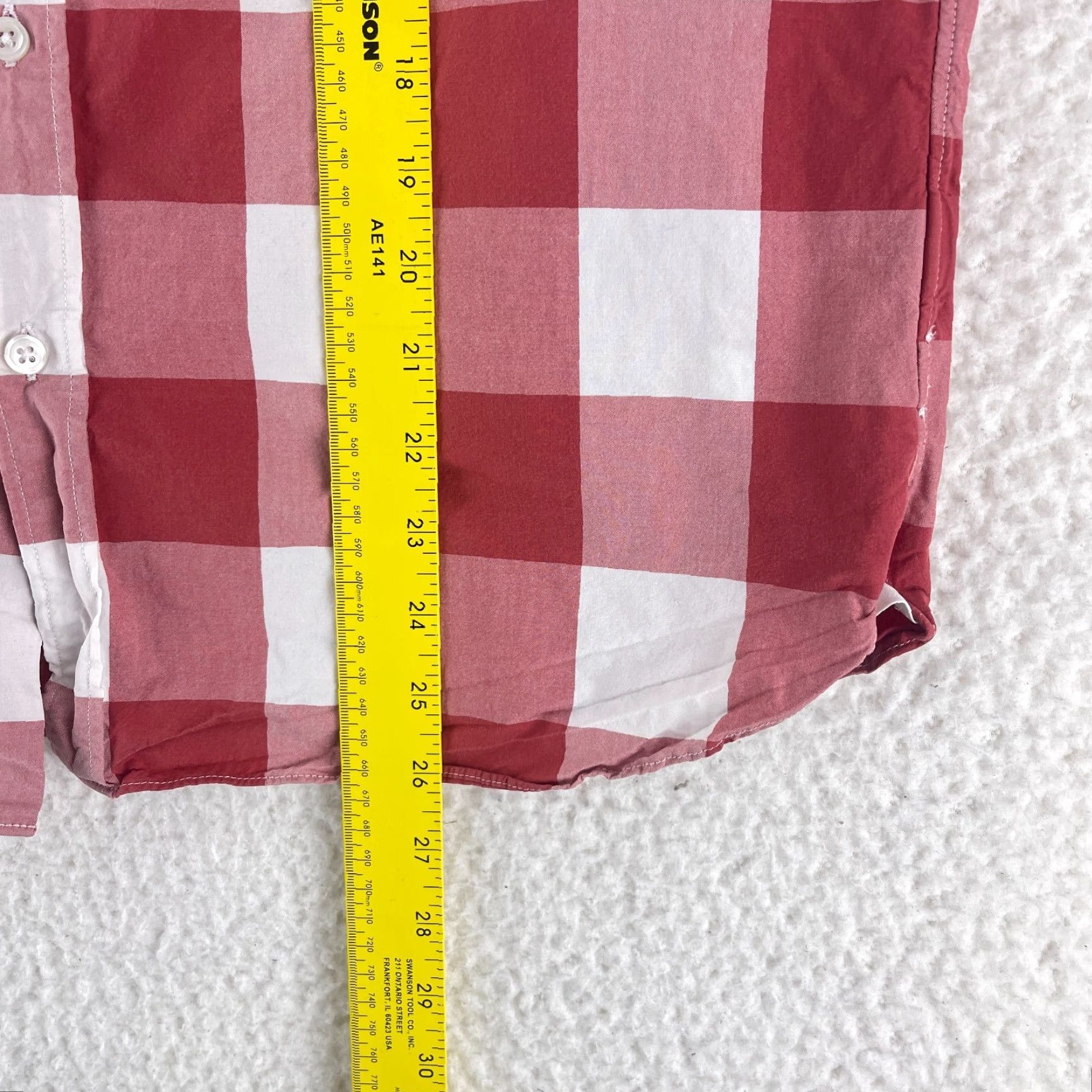 J.Crew J. Crew Button-Up Shirt Men Large Red Plaid Print Long Sleeve 100% Cotton Casual Size US L / EU 52-54 / 3 - 7 Thumbnail