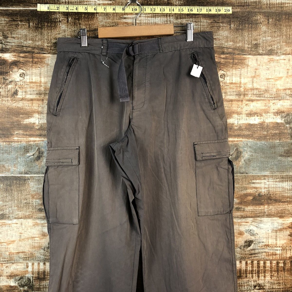 Marks & Spencer Mark & Spencer Brown faded Cargo Multipocket Pants #A2545 Size US 31 - 4 Thumbnail